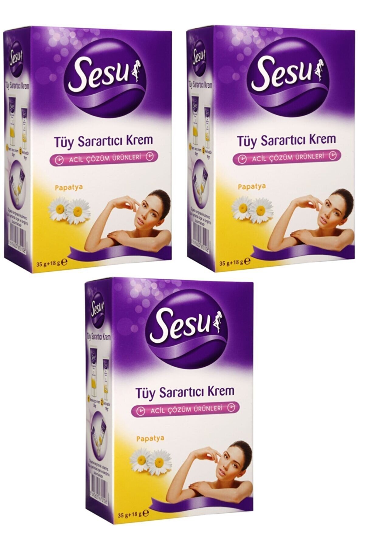 -tüy Sarartıcı Krem 3 Adet 35 18 Gr, 3 Adet 35 18 gr Tüy Sarartıcı