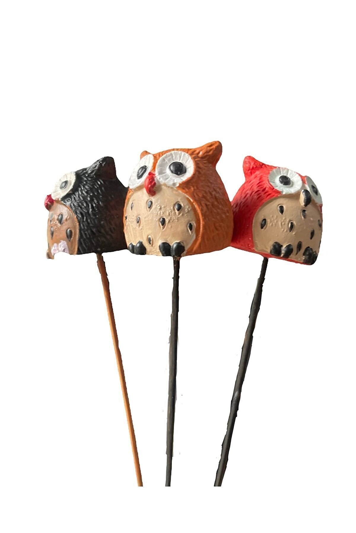 Baykuş Saksı Süsü 3’lü