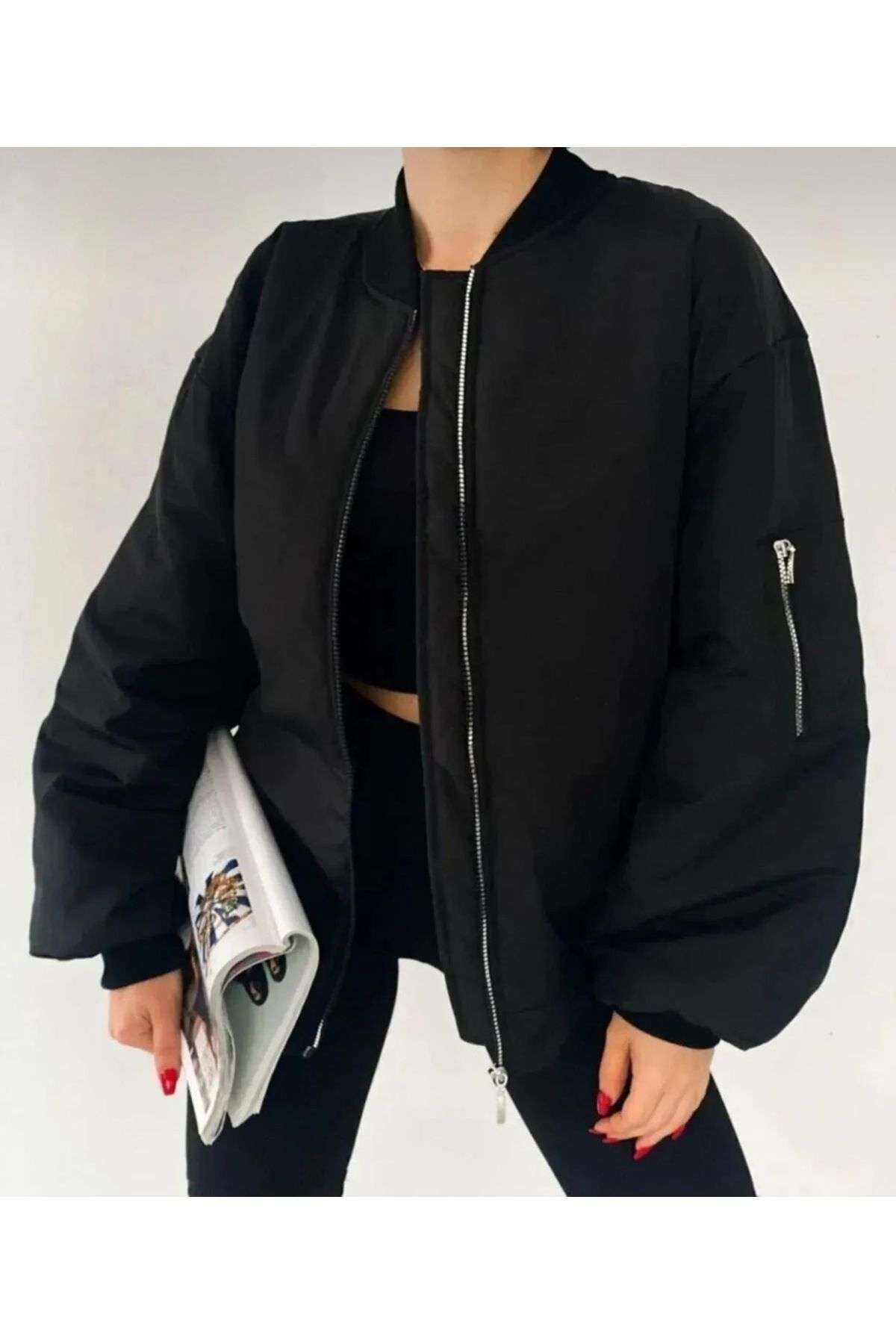 Unisex Bomber Kolej Ceket