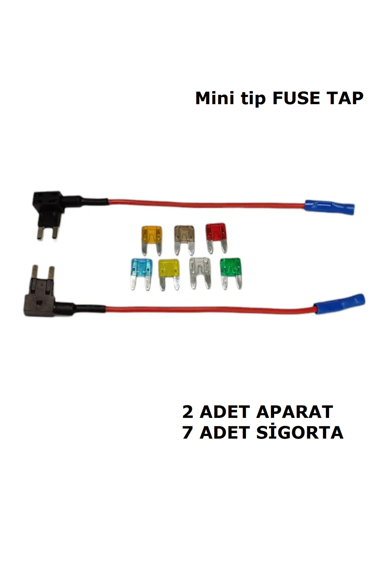 Mini Sigorta Ekleme Kablo Fuse Tap 7x Sigorta Hediye-s1852