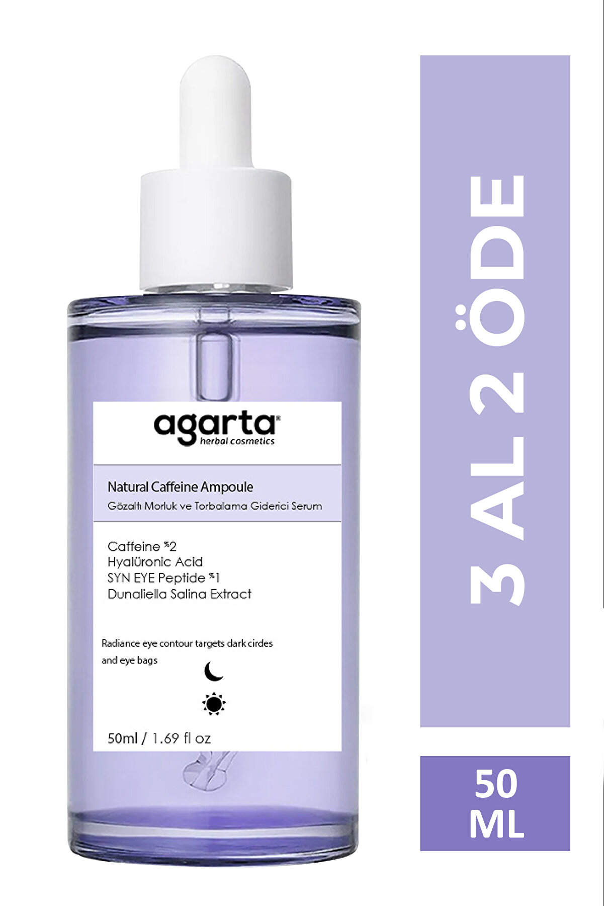 Natural Ampoule Gözaltı Morluk Ve Torbalama Giderici Serum 50 ML