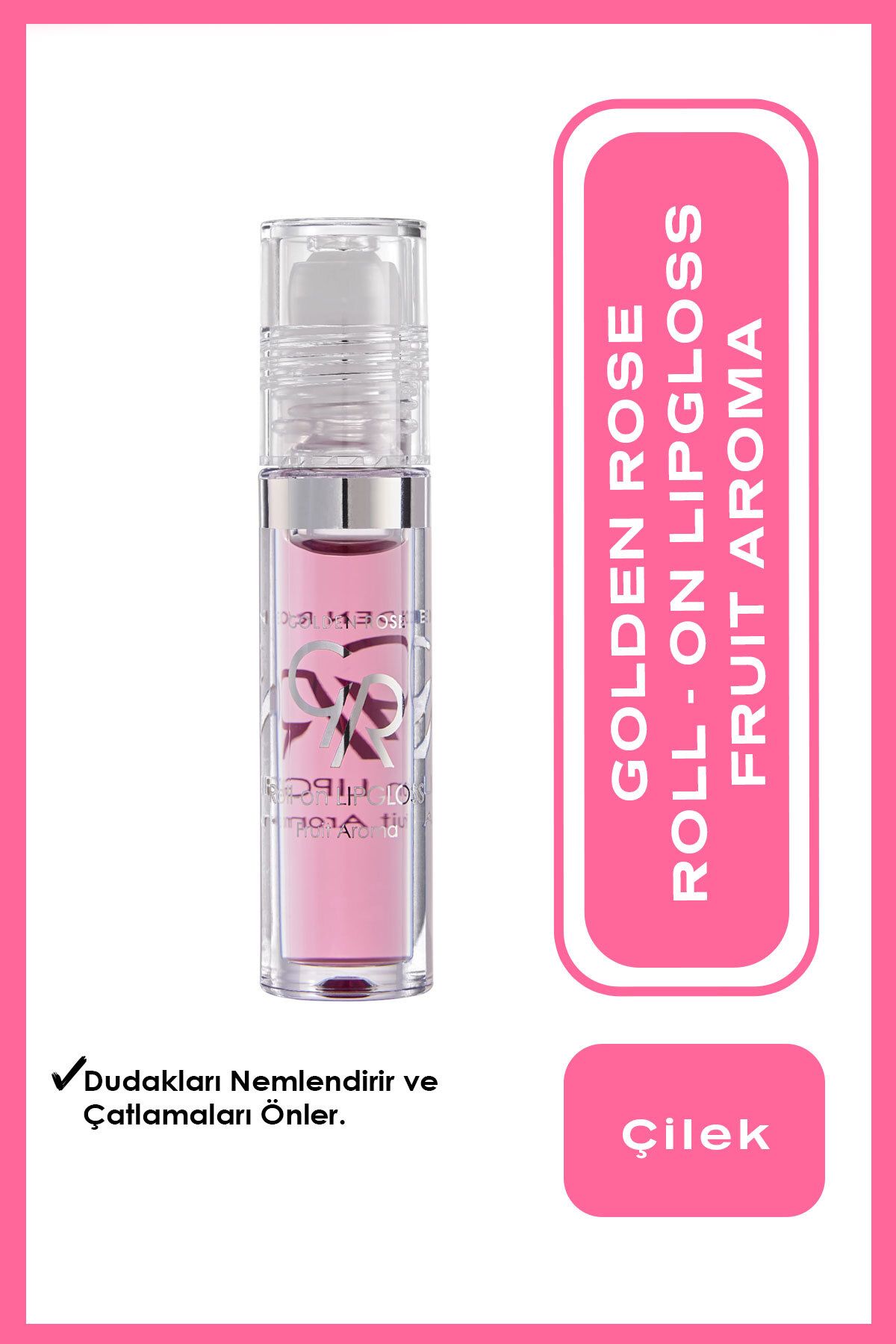 Roll On Lipgloss No:01 Strawberry - Meyveli Dudak Parlatıcısı - 8691190130008