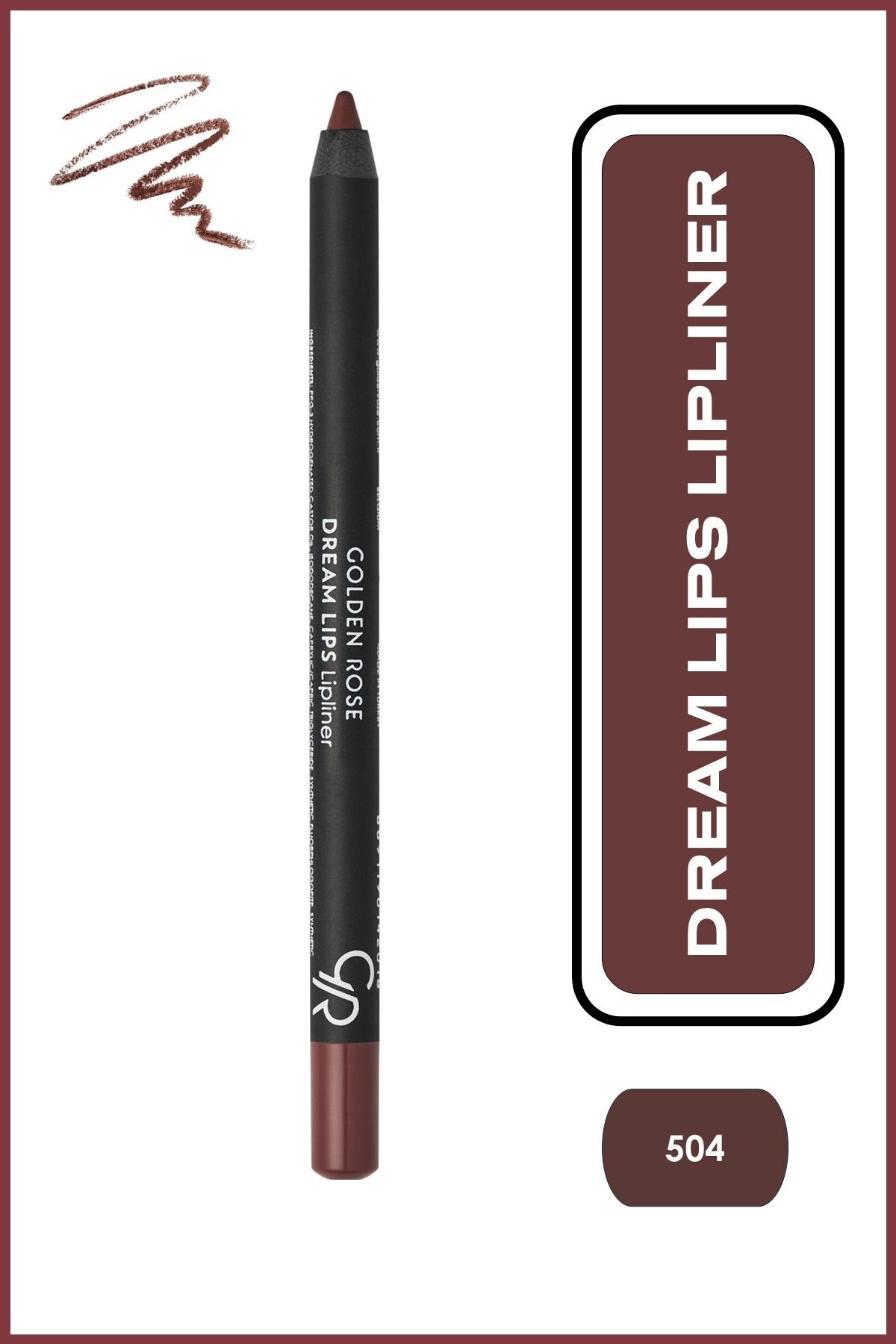 Dream Lips Lipliner No: 504 Rose Brown - Dudak Kalemi - 8691190391041