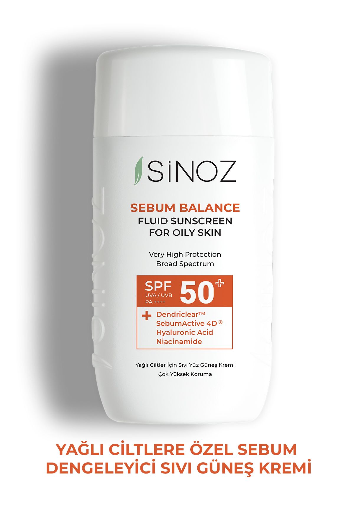 SPF50+ Yağlı Ciltler İçin Sıvı Yüz Güneş Kremi 50ml-Yeni Nesil Güneş Filtreleri Hibrit Formül PA++++