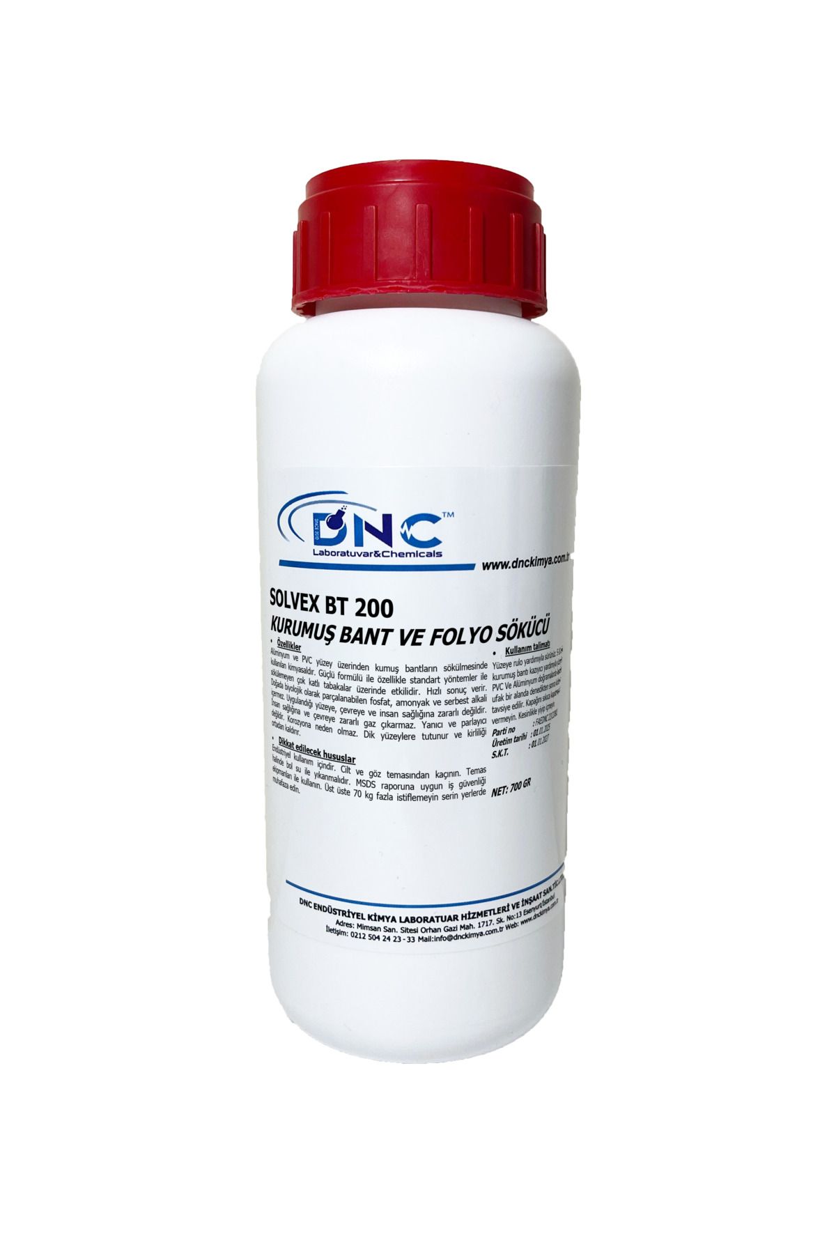 Kurumuş Bant ve Folyo Sökücü Solvex BT 200- 700gr