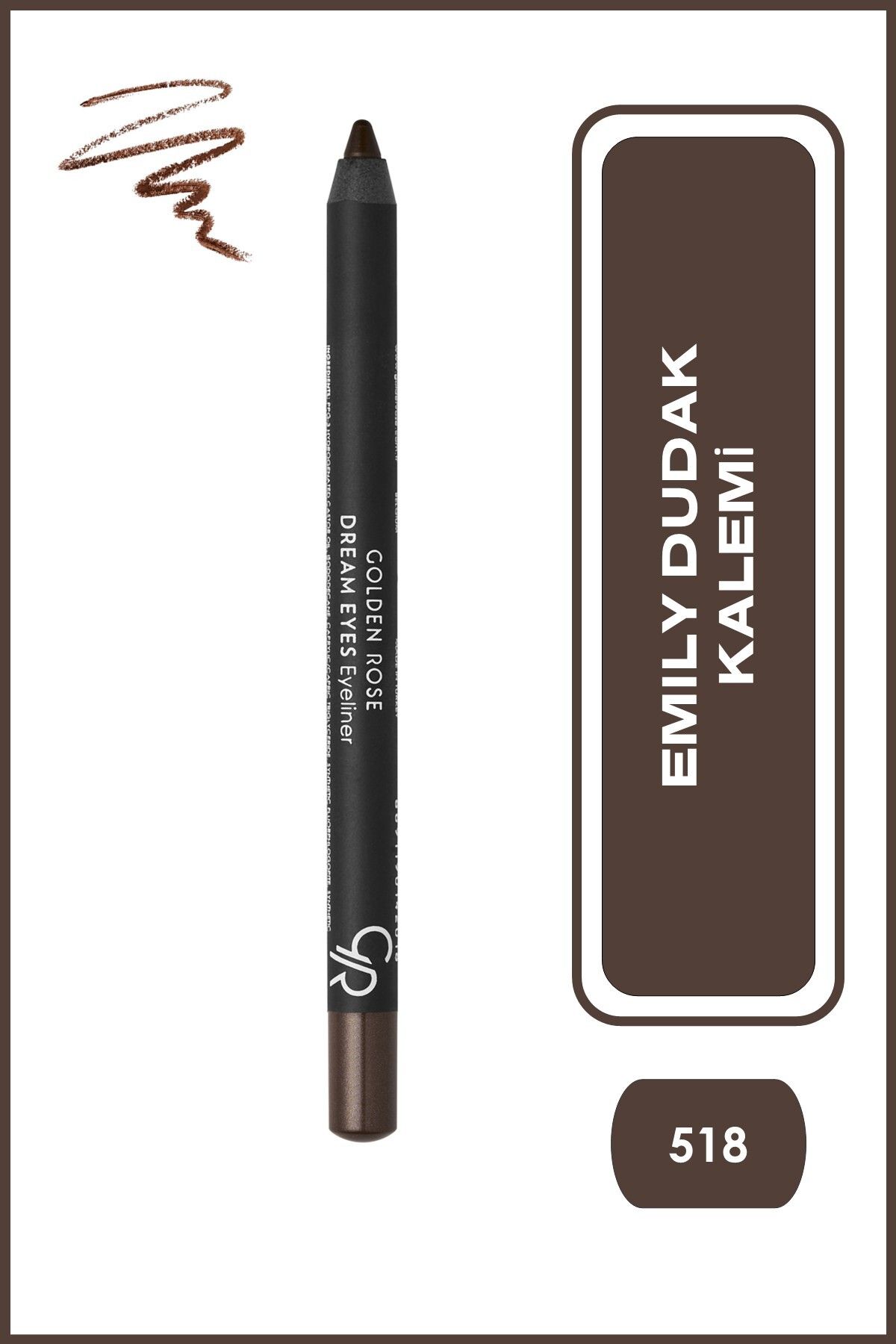 Dream Lips Lipliner No: 518 Cacao - Dudak Kalemi - 8691190391188