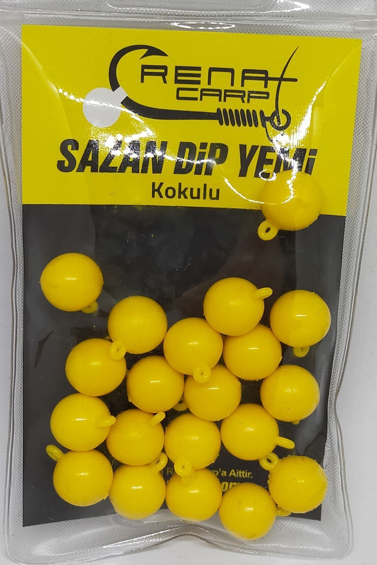 Kulplu Kokulu Sarı Top Sazan Dip Yemi 12 Mm (20 Adet)