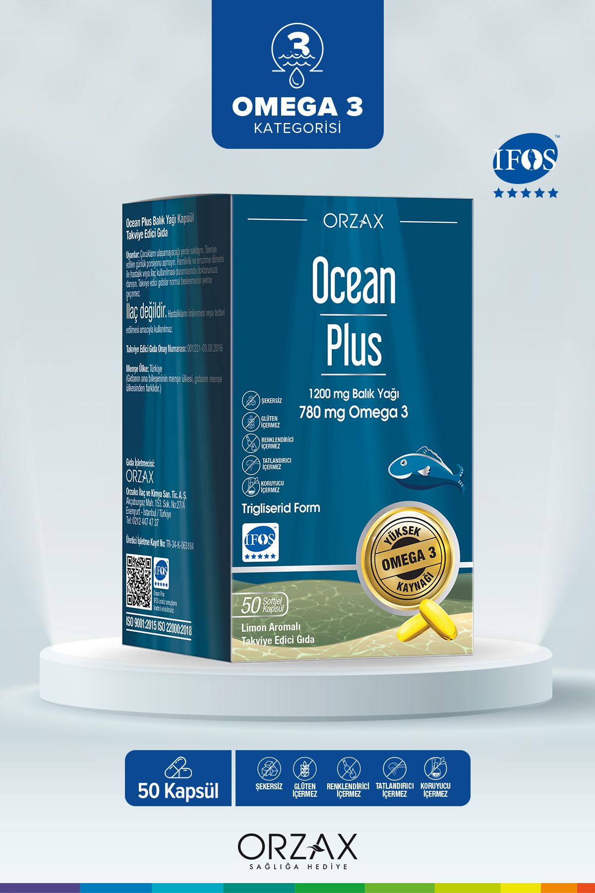 Plus 1200 Mg Omega-3 Balık Yağı 50 Kapsül