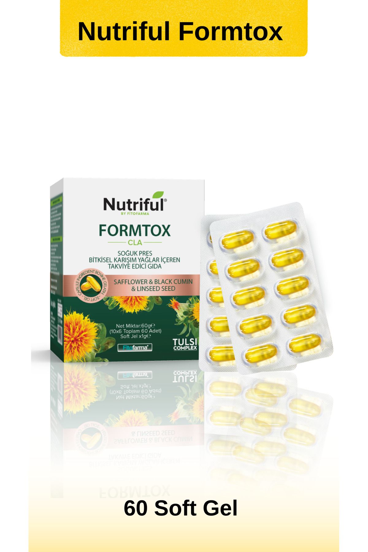 Formtox 60 Adet Soft Jel Takviye Edici Gıda