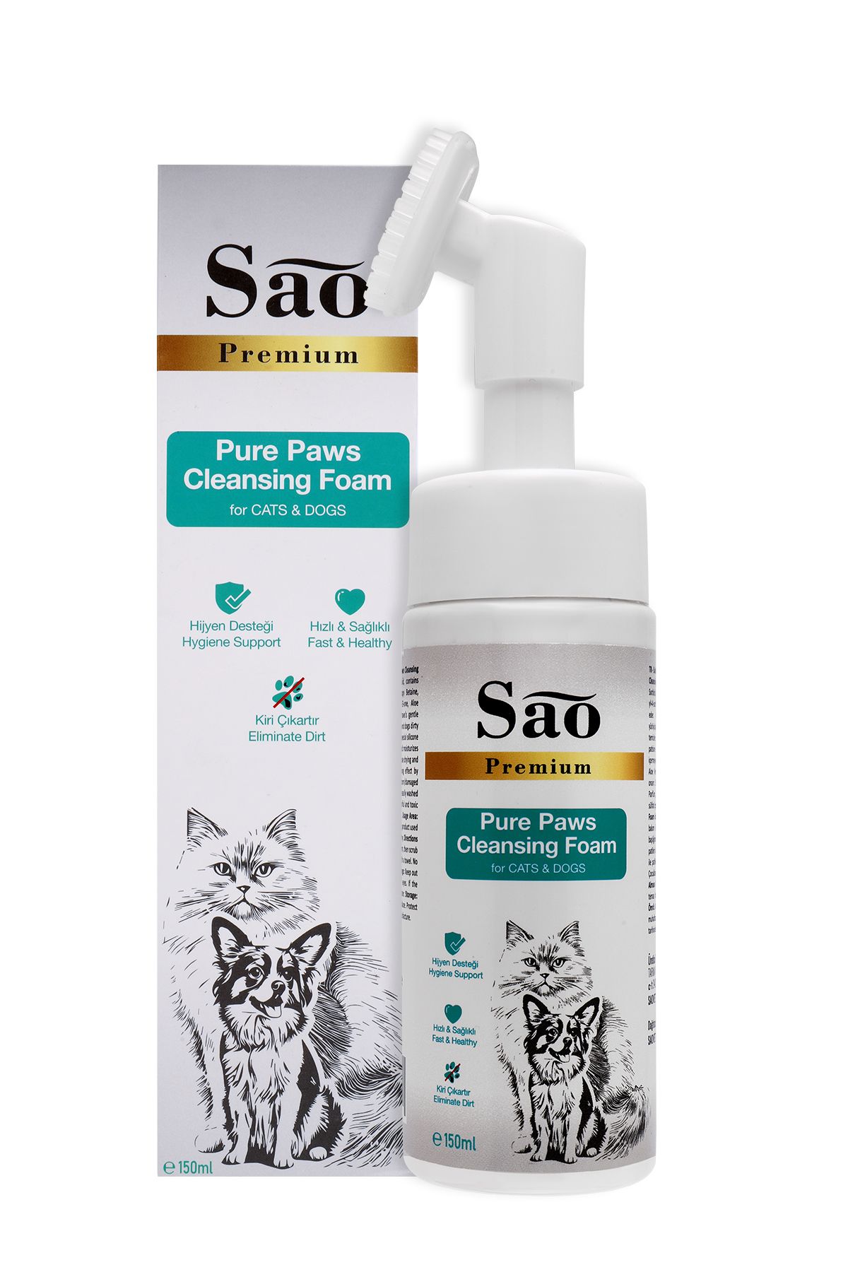 Pati Temizleme Kedi Ve Köpekler Için 150 ml