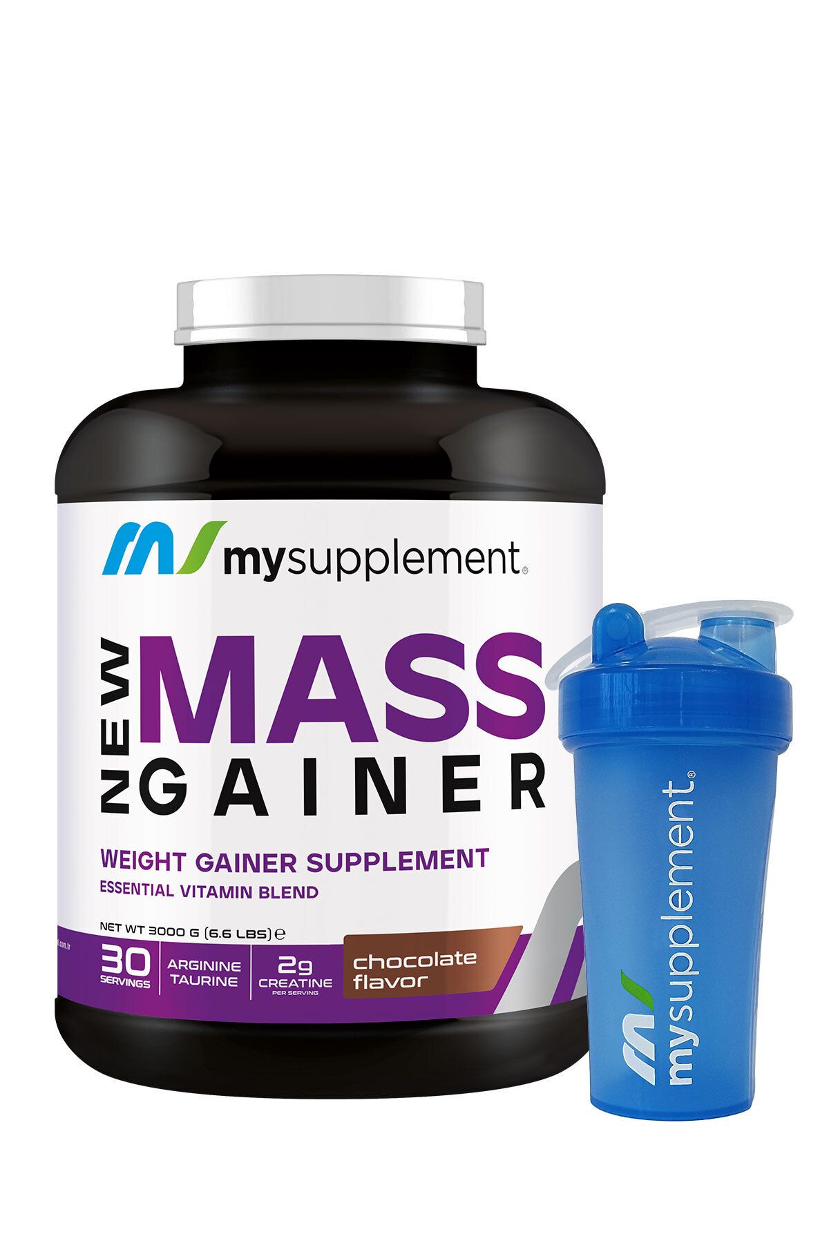 Mass Gainer Çikolata Aromalı 3000 gr 30 Servis Karbonhidrat Tozu - Gainer - Hacim - Shaker Hediyeli