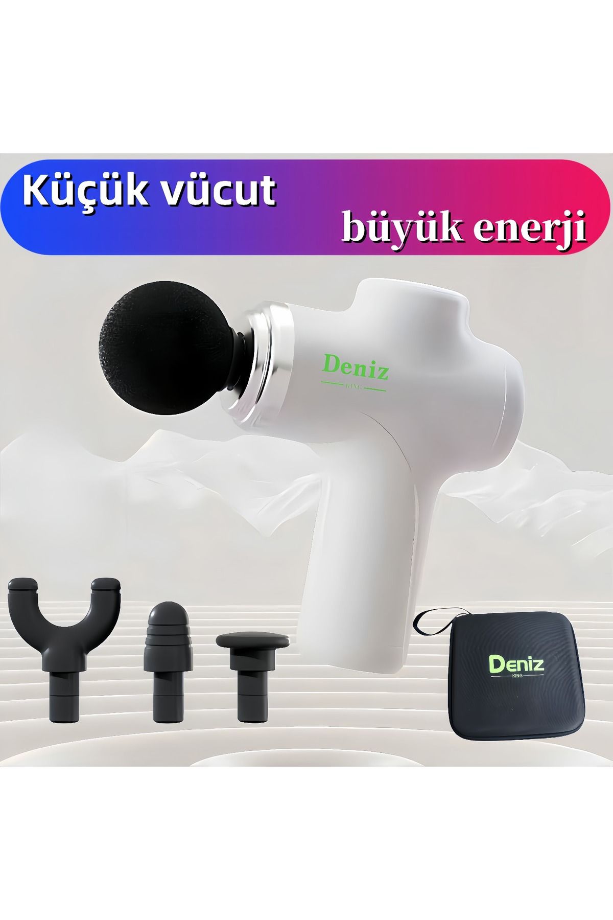 Profesyonel Masaj tabancası 6 Kademeli4 masaj başlığı, tüm vücuda masaj yapın. Hediye vermeye uygun