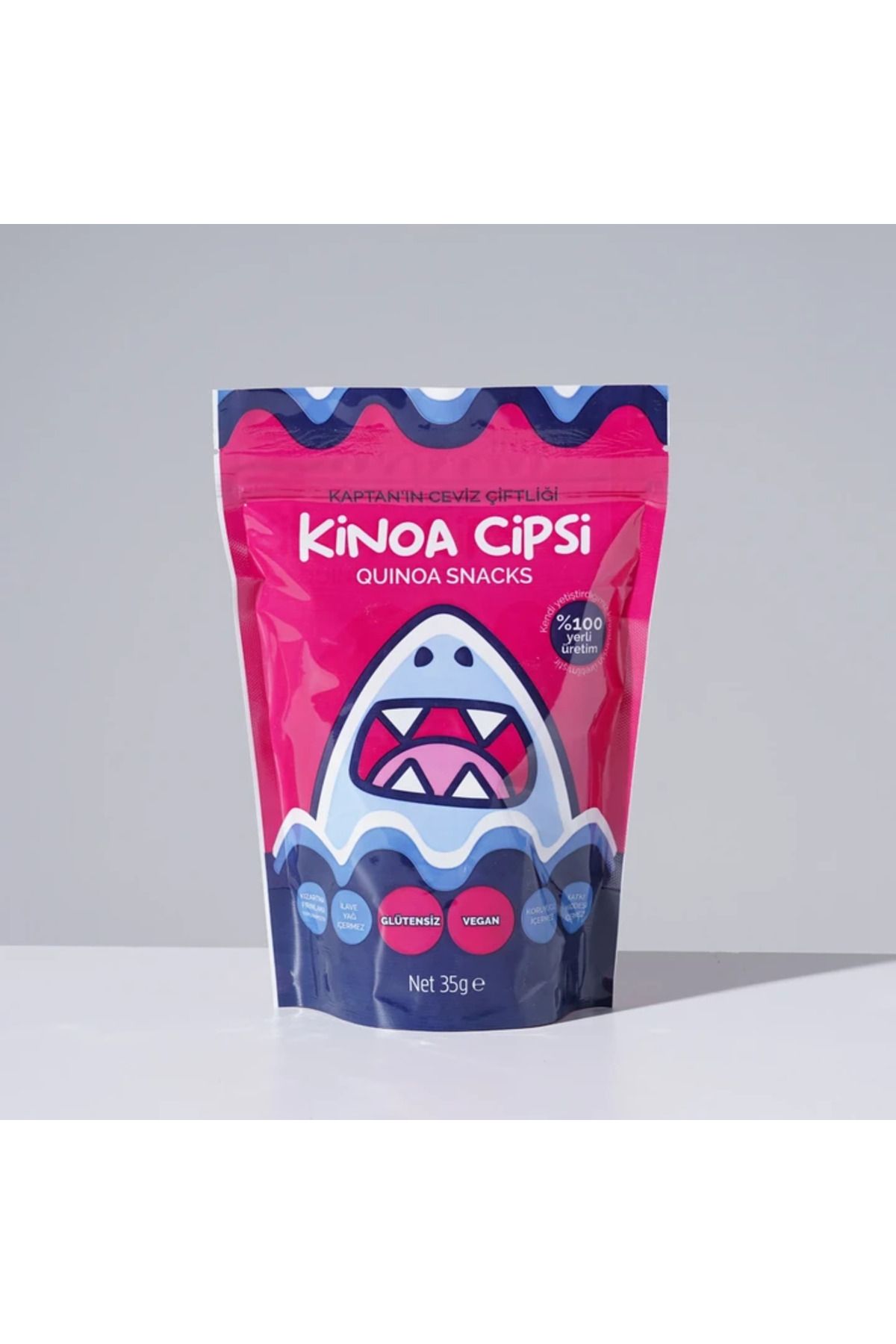 Kinoa Cipsi Glütensiz Vegan Sağlıklı Atıştırmalık 35 G - Analizli