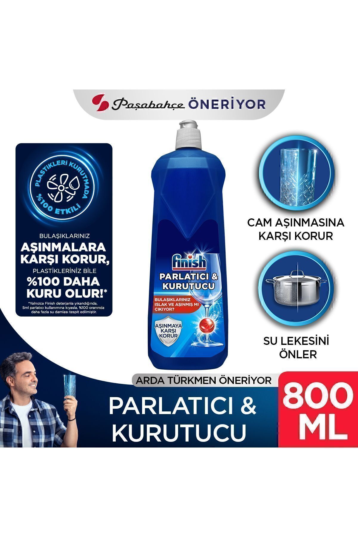 Bulaşık Makinesi  Parlatıcı & Kurutucu Sıvı 800 ml