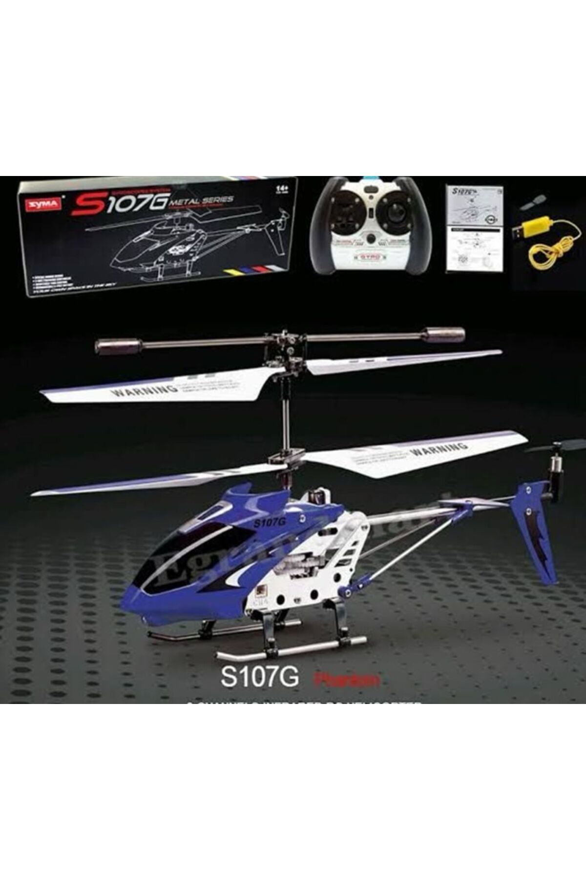 Kumandalı Helikopter Gyro Mavi