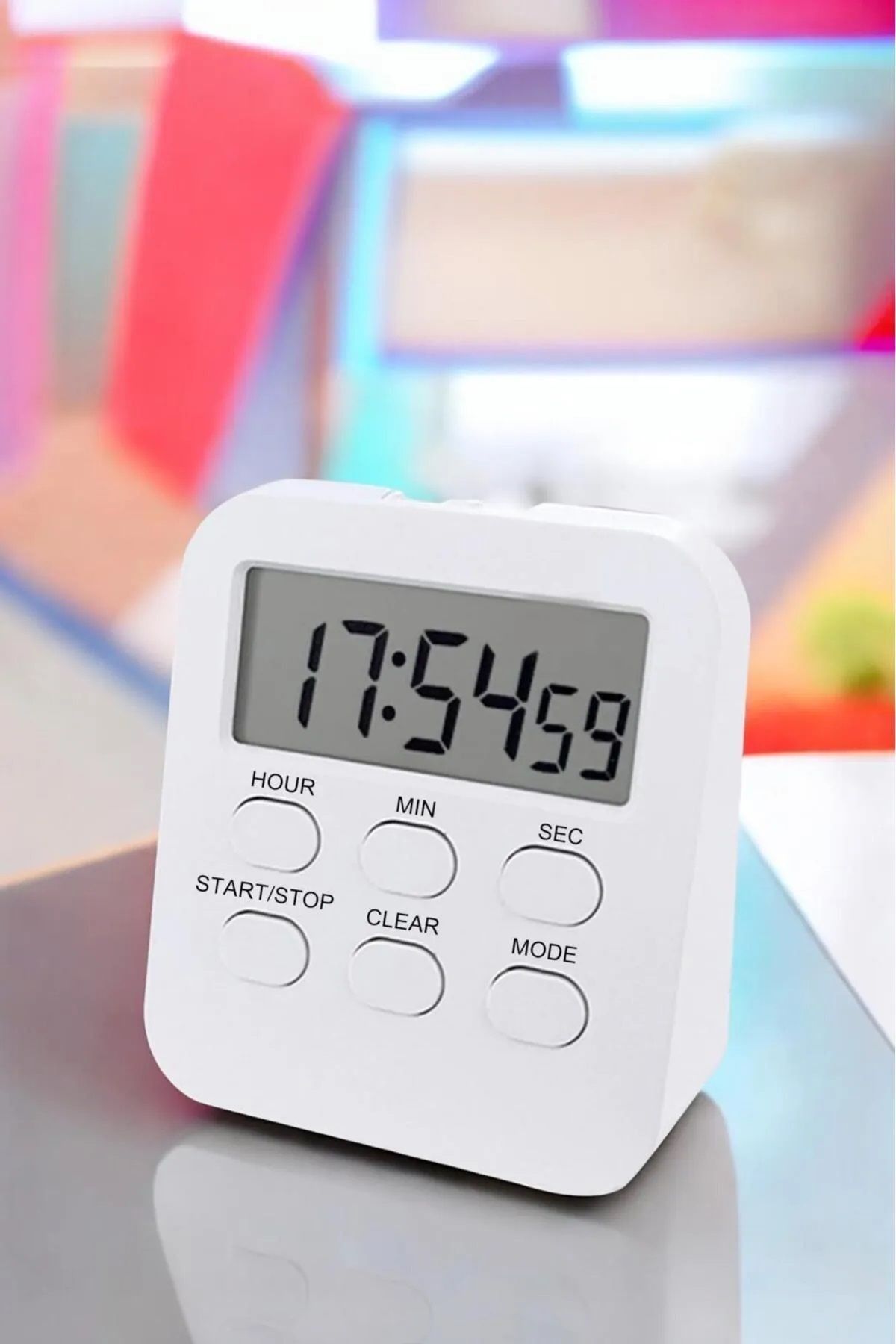 Masa Üstü Akıllı Mini Kronometre Programlanabilir Süre Ölçer Mıknatıslı Buzdolabı Kronometresi