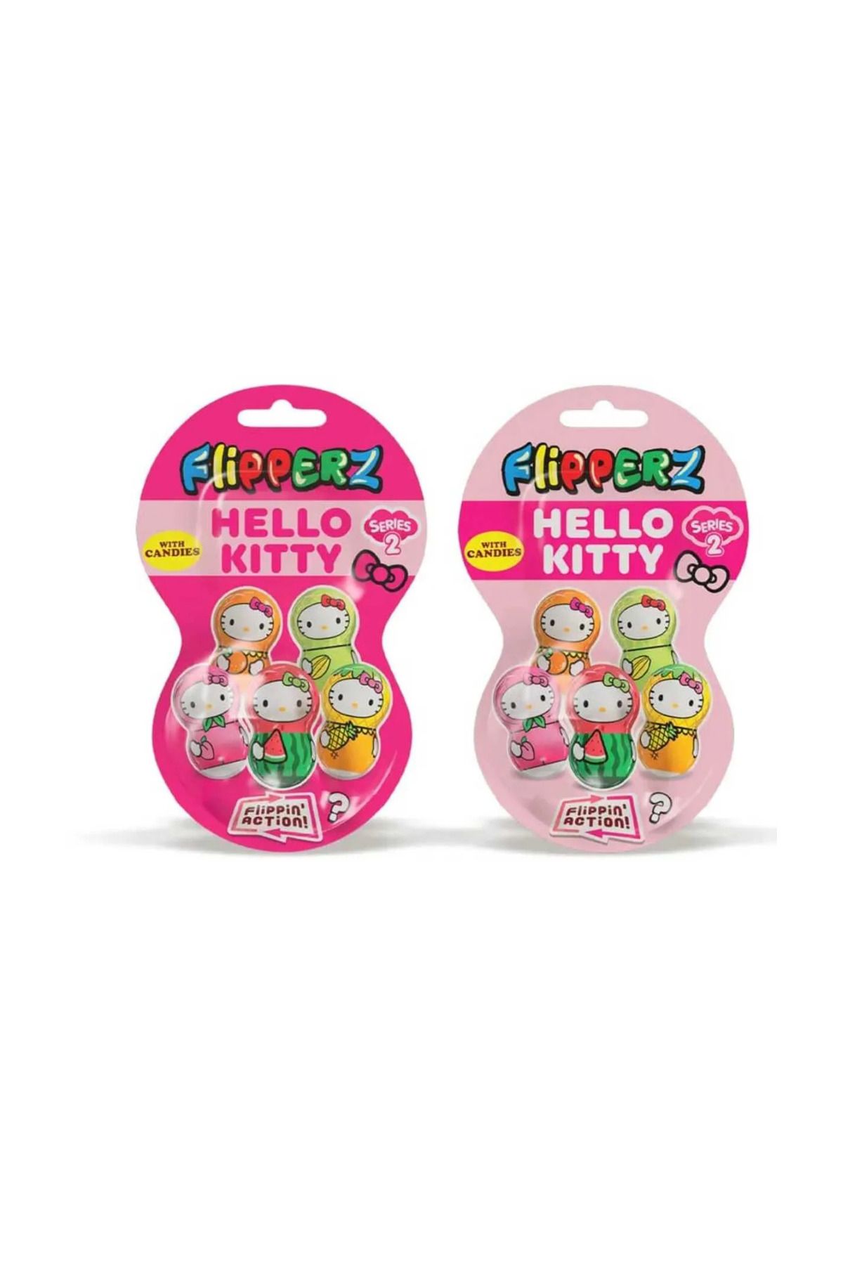 Hello Kitty Flipperz Figür Oyuncak Ve Şekerleme 2 Adet
