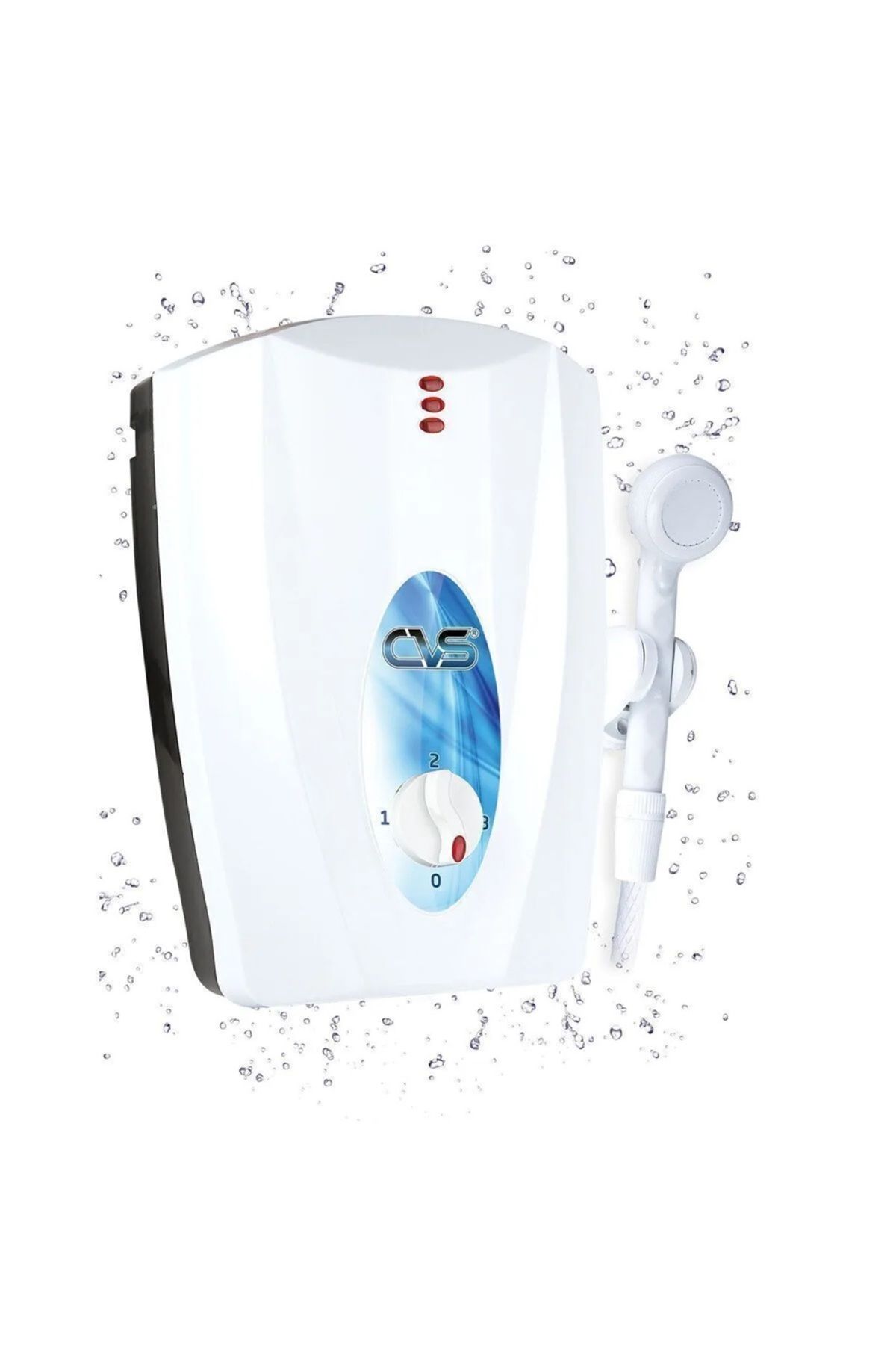 Beyaz Renk Armutlu Elektrikli Banyo Şofbeni.