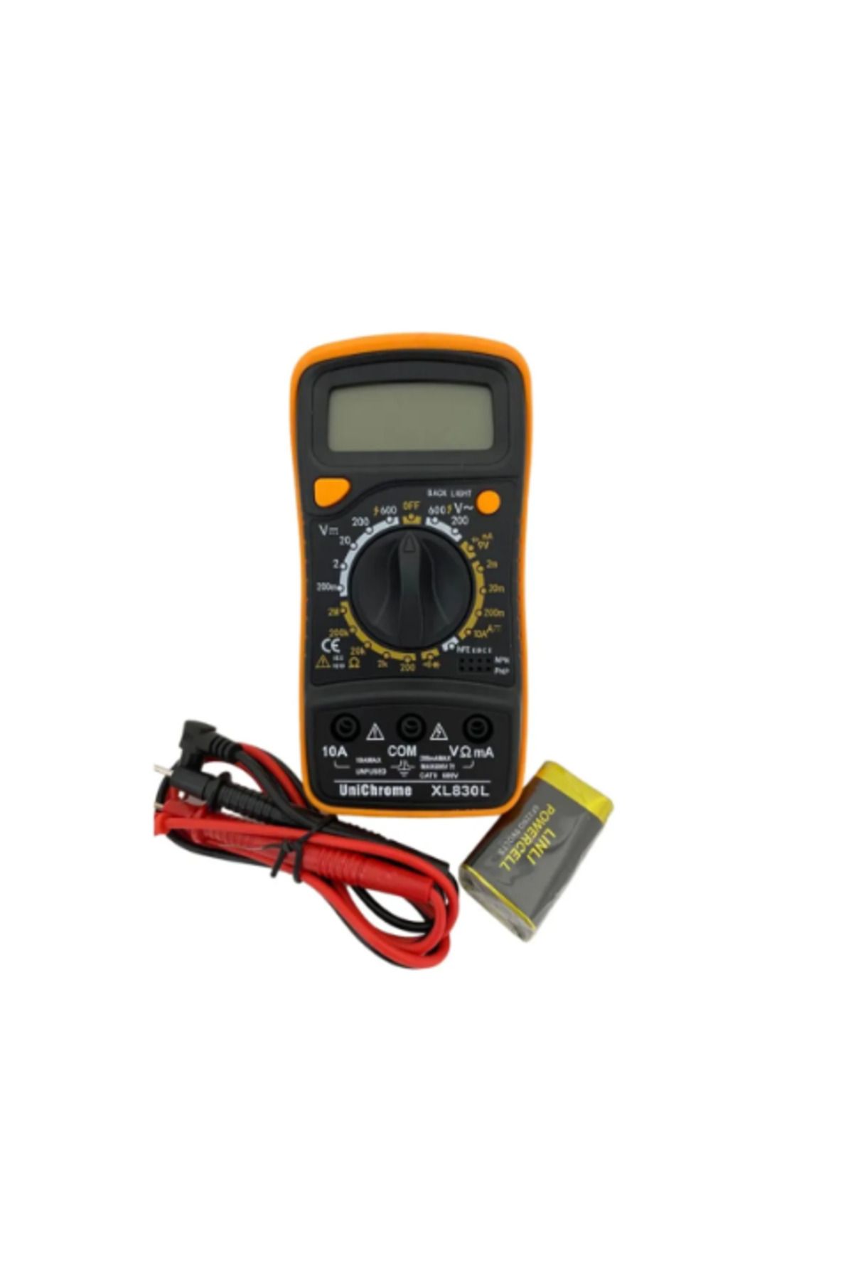 Xl830l Dijital Multimetre Led Ekranlı Avometre Mini Ölçü Aleti 9v Pil Hediyeli Cep Multimetresi.