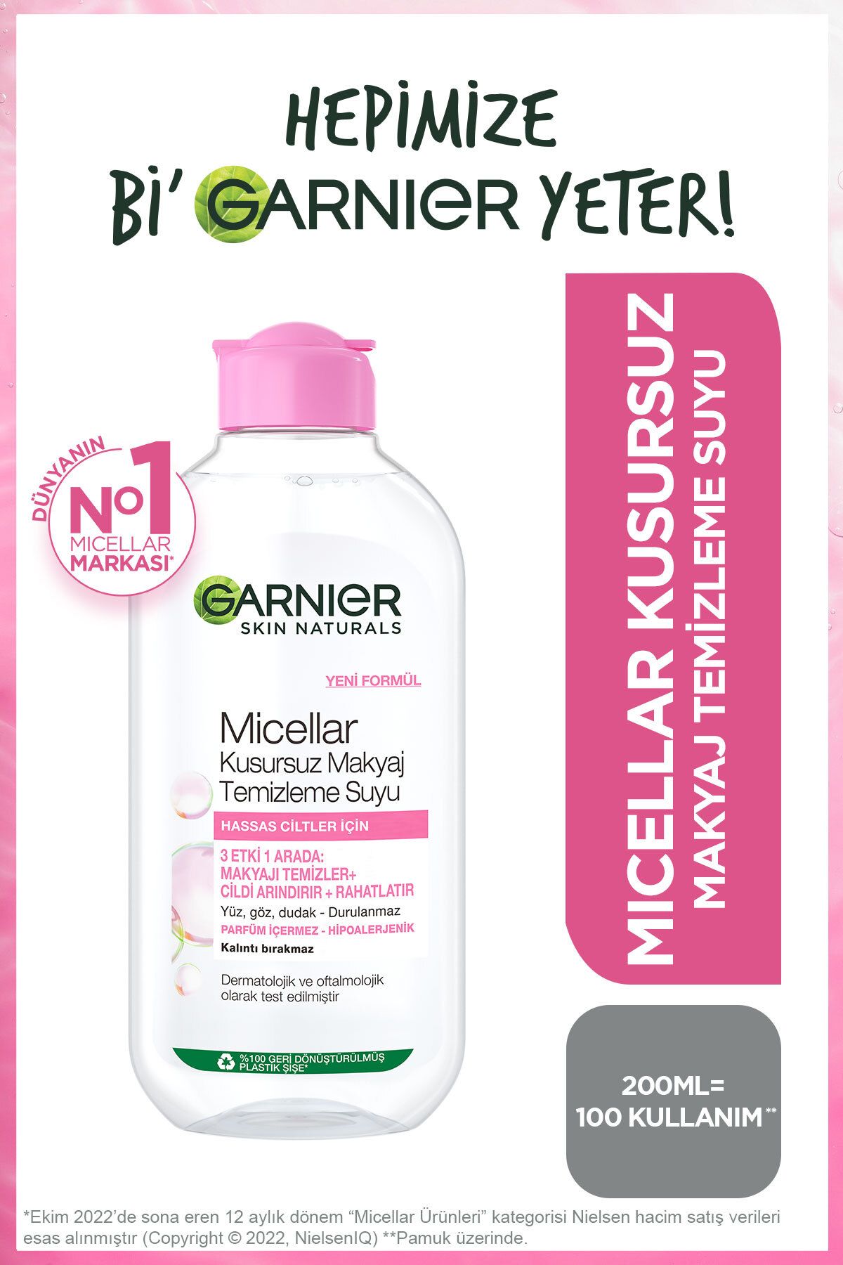 Micellar Kusursuz Makyaj Temizleme Suyu 200ml