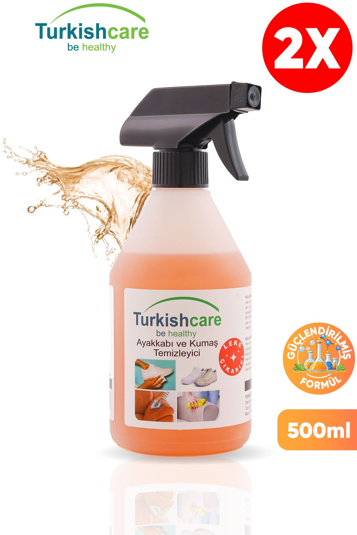 Ayakkabı Ve Kumaş Temizleme Spreyi 2x500 Ml 2 Li