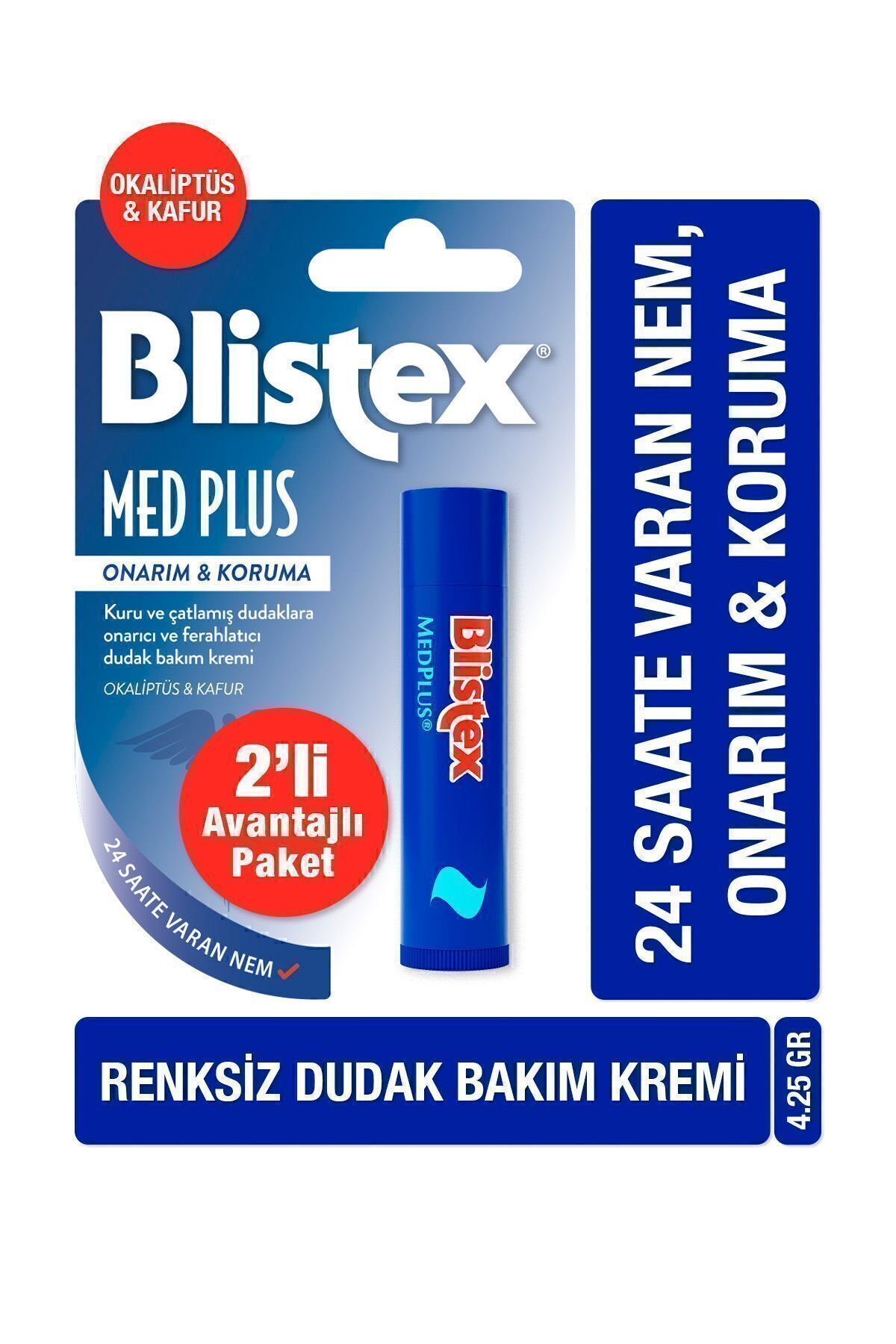Medplus Stick - Kuruyan Ve Çatlayan Dudaklar Için Yoğun Bakım Dudak Kremi X2
