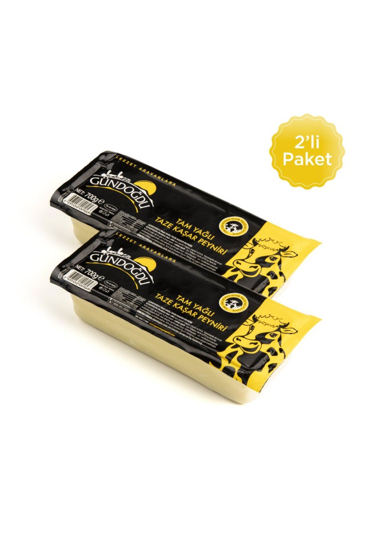Taze Kaşar Peynir 700gr 2'li