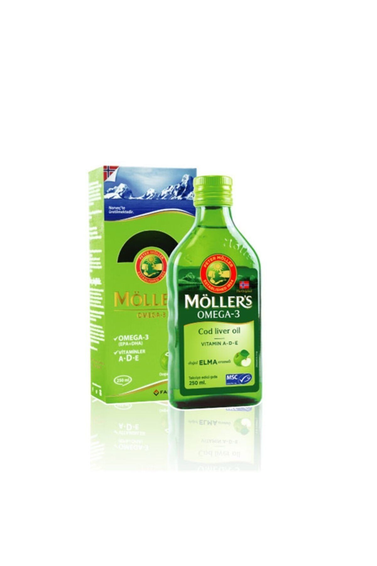 Omega-3 Balık Yağı Şurubu Doğal Elma Aromalı 250 ml