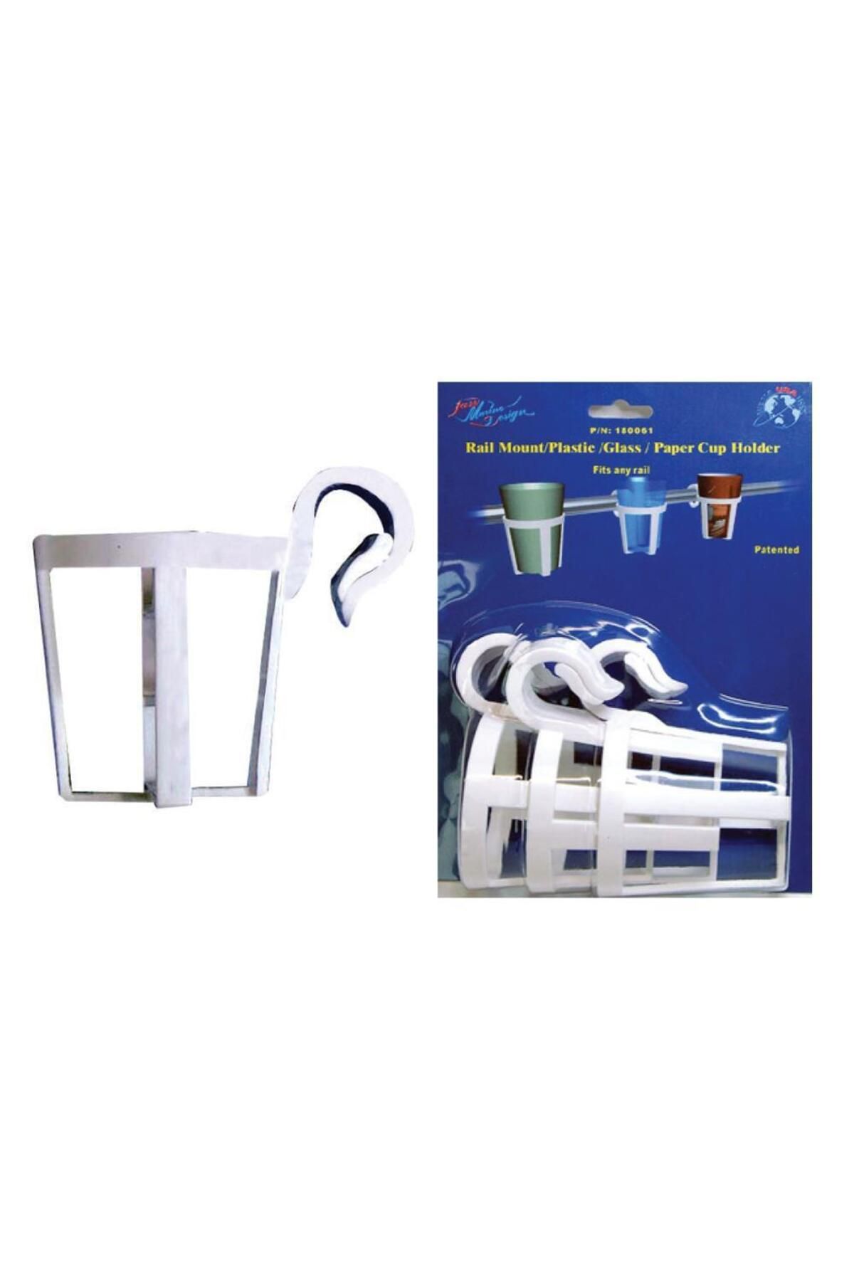 Nuova Rade Plastik Bardaklık Beyaz 3'lü Paket