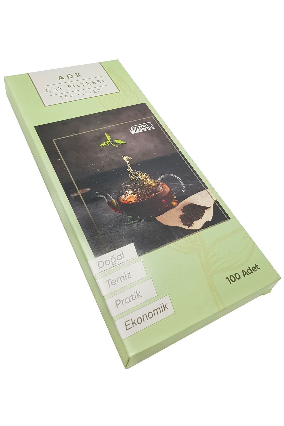 100 Lü 1 Litre Çay Filtresi Torbası Demlik Filtre Cin354