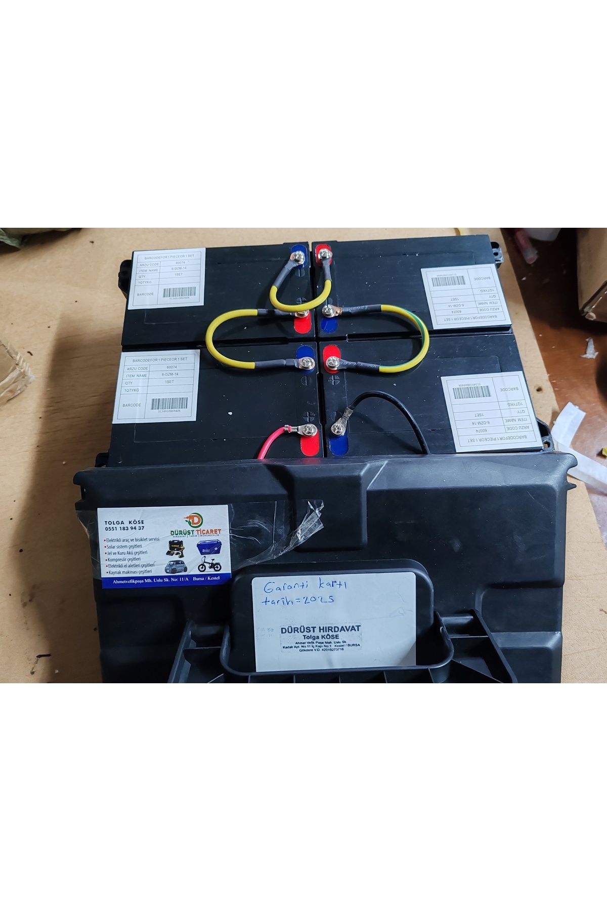 Vsm vsx uyumlu batarya akü seti komple 48 Volt 14 amper çantası ile birlikte