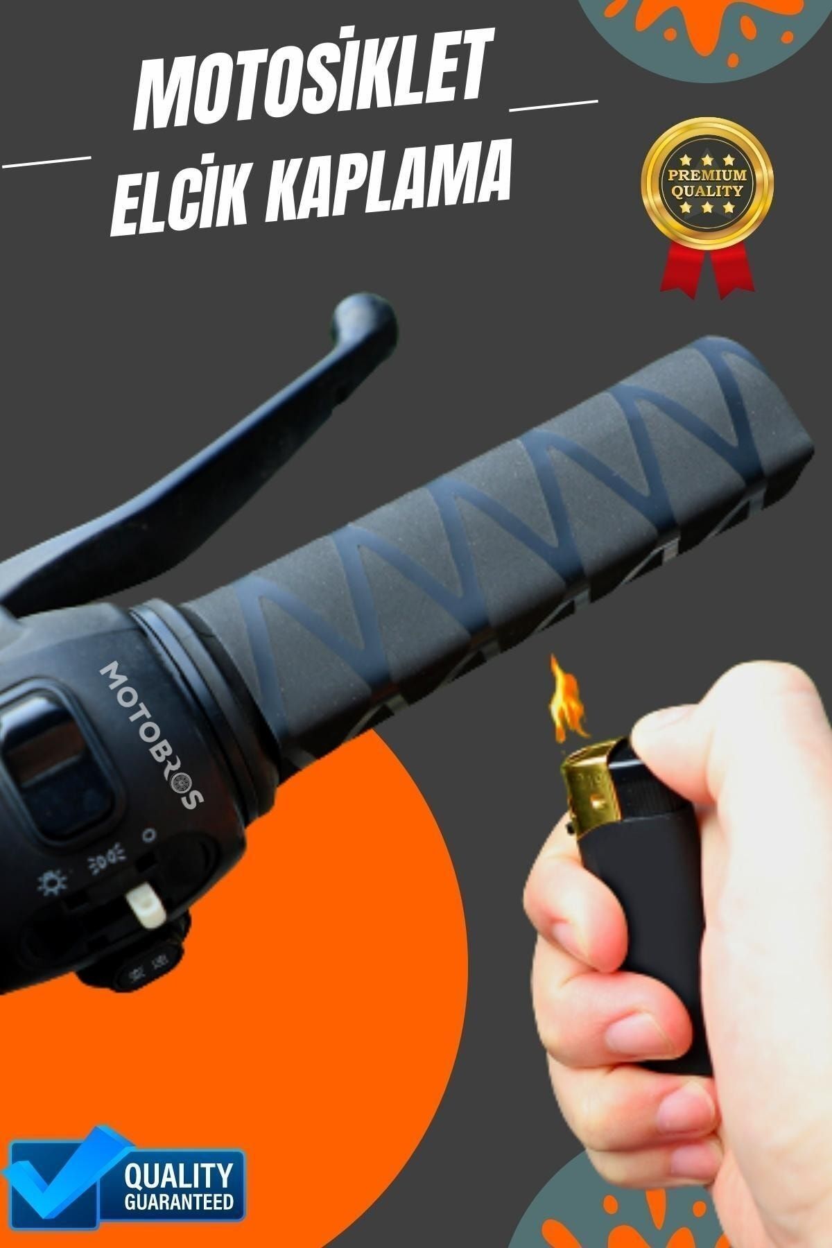 Motosiklet Kauçuk Gidon Sarmalı Elcik Kılıfı Elcik Koruma Takımı