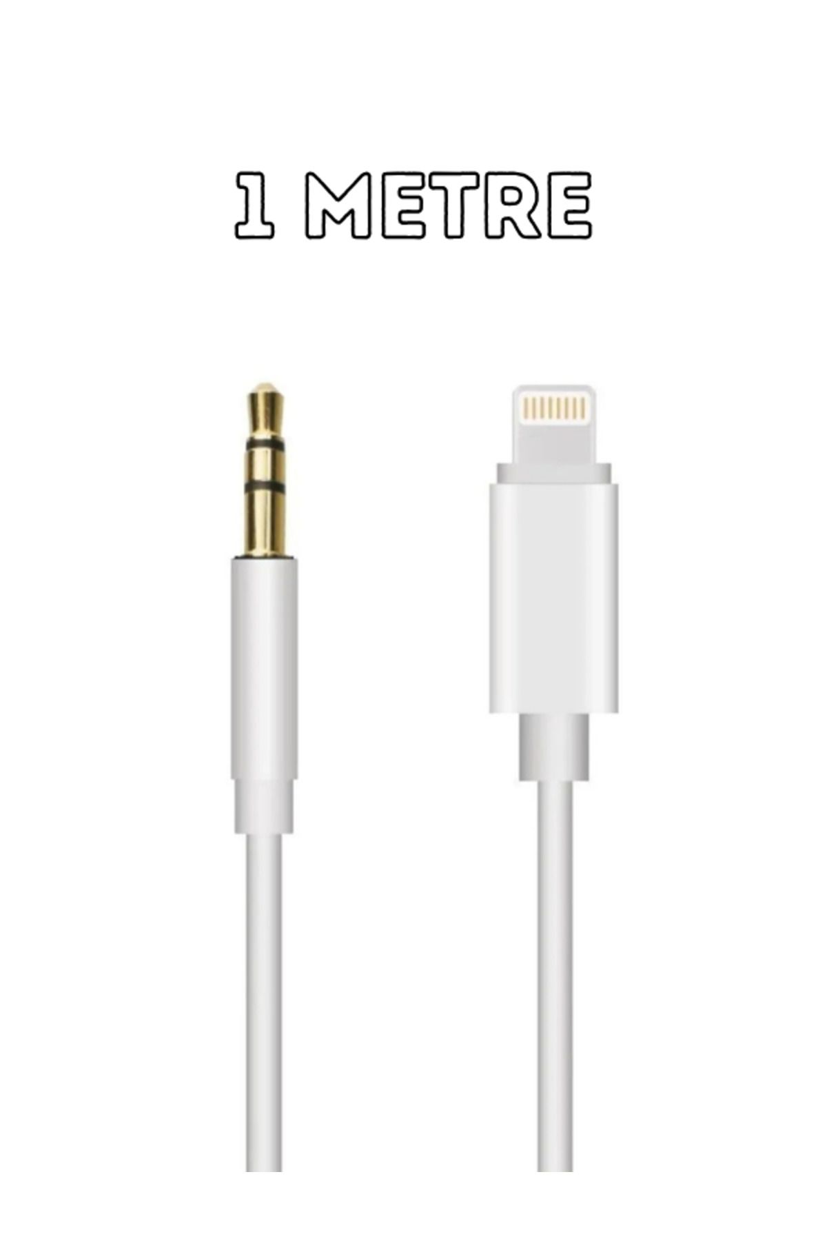Iphone 7 8 X Max 11 12 Pro Uyumlu Lightning To Aux Kablo 1mt Araç Müzik Kulaklık Ses Aux Dönüştürücü