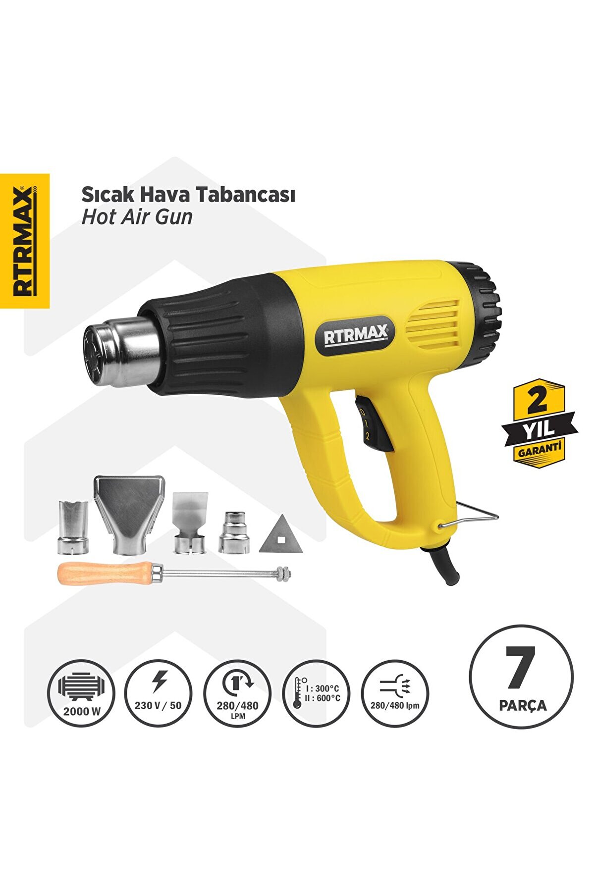 Rtm303a Sıcak Hava Tabancası 2000 W