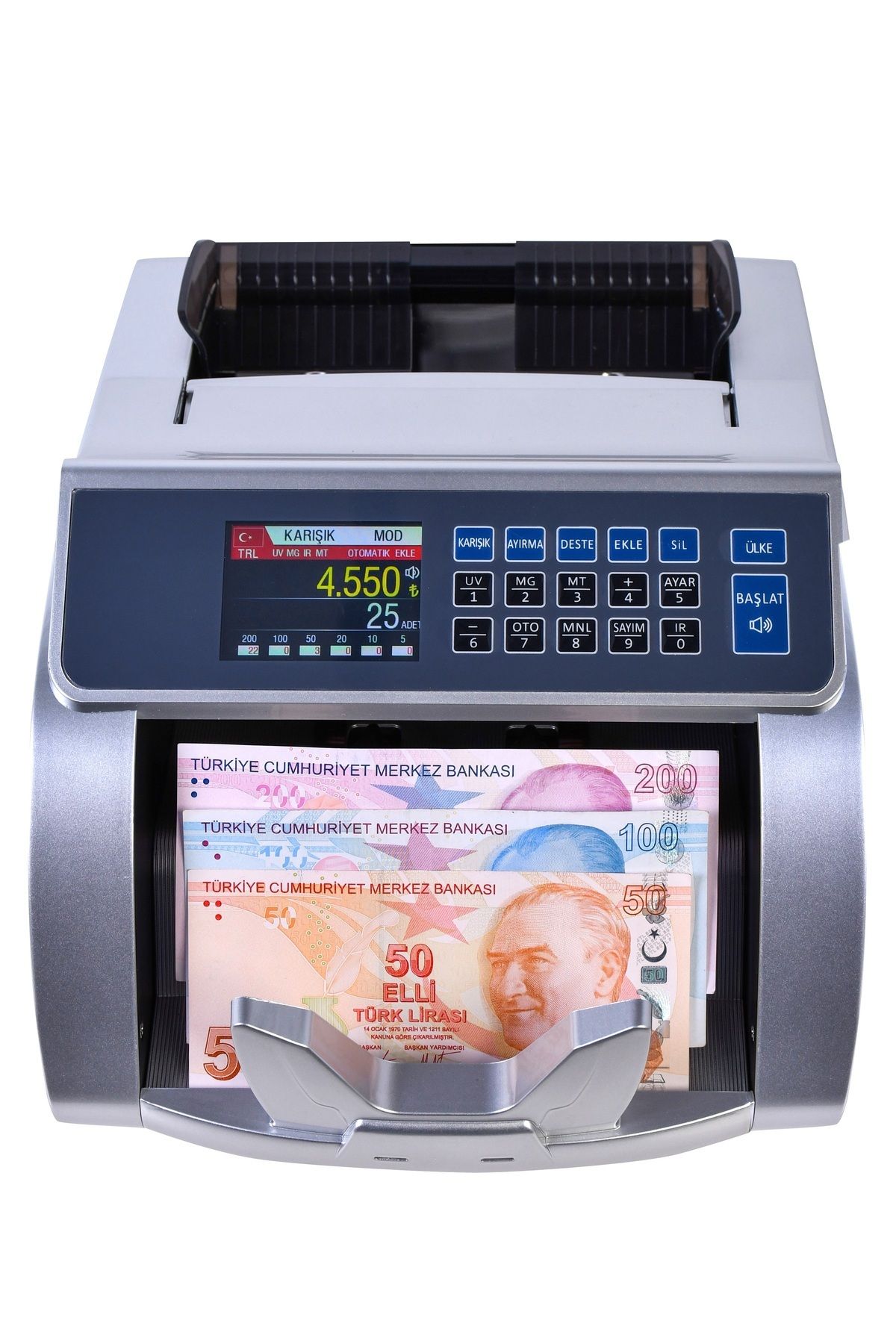 Plus Gold Mıx 2 Ofis Tipi Para Sayma Makinesi (SAHTE TESPİTLİ VE EKRAN HEDİYELİ)