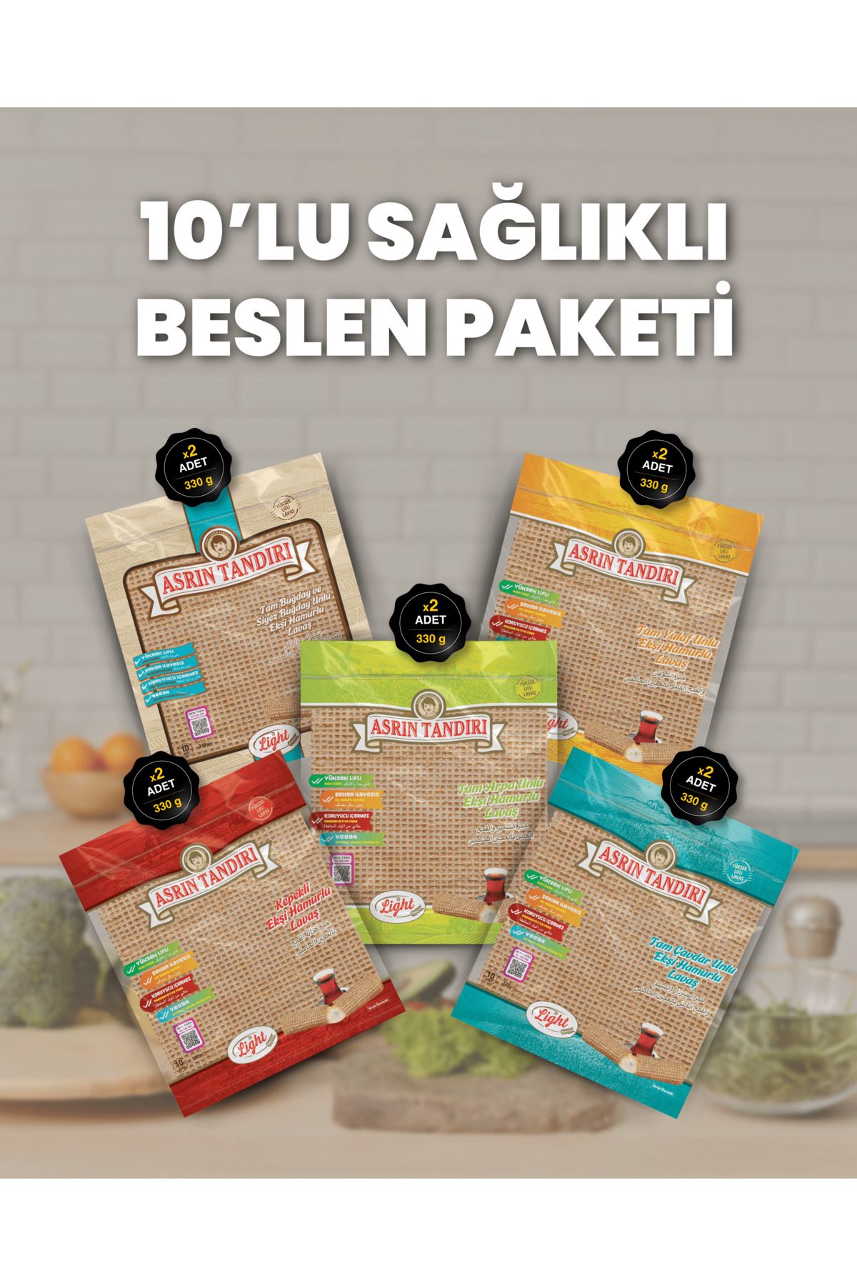 Sağlıklı Beslen Paketi 10 Lu Lavaş Tandır Ekmeği