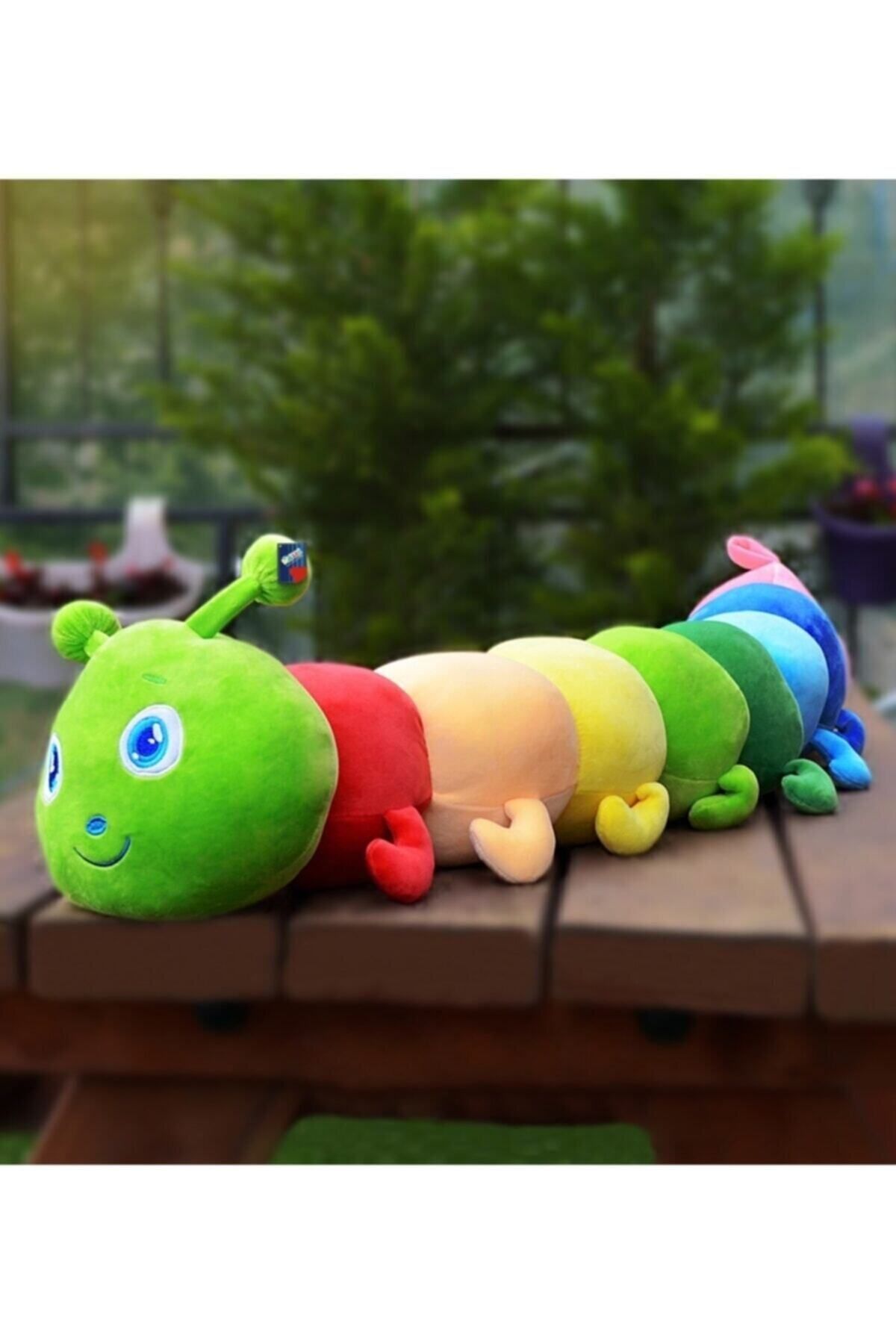 75 Cm Renkli Tırtıl Yastık