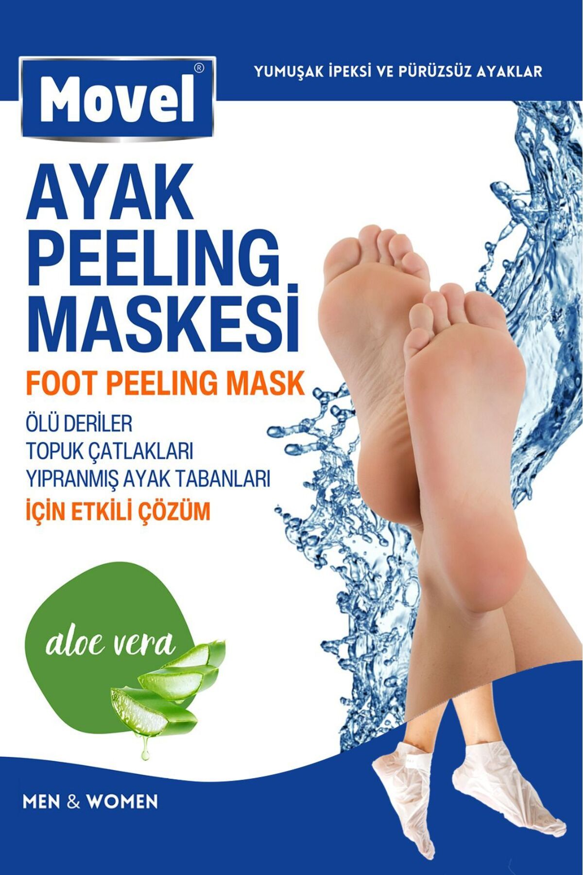 Ayak Peeling Maskesi Çorap Tipi Ölü Derileri Soyan Peeling Çorabı Yüz Temizleyici Tonik Hediyeli