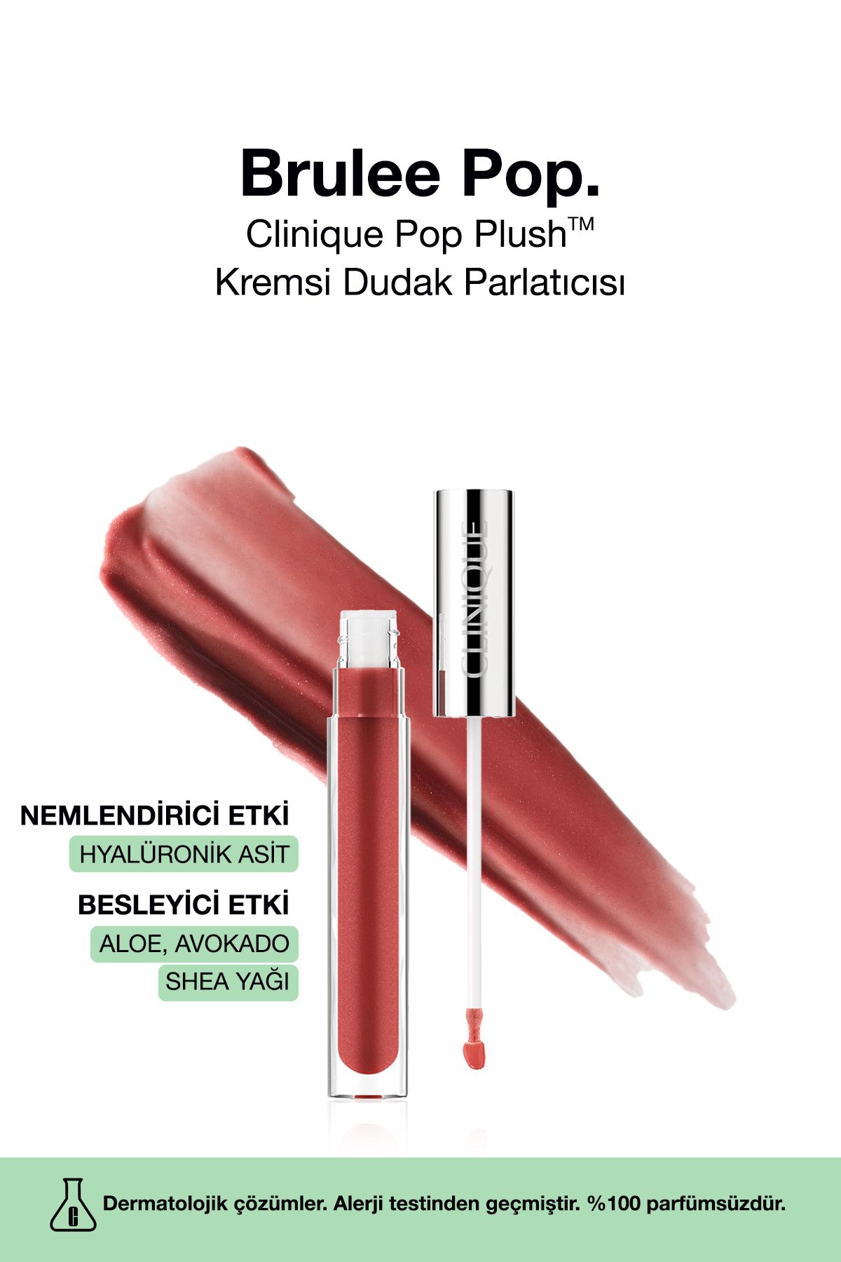 Pop Plush™ Kremsi Dudak Parlatıcısı - Renk: Brulee Pop 3.4ml | Parlak Bitiş, Nemlendirici Etki