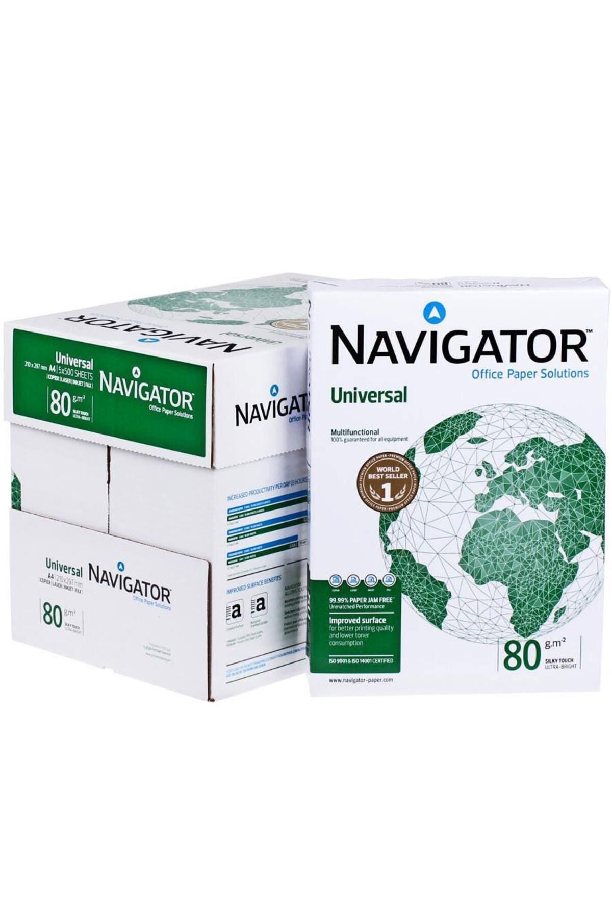 Navigator A4 Fotokopi Kağıdı 80gr 1 Koli 5 Paket (2500 SAYFA)