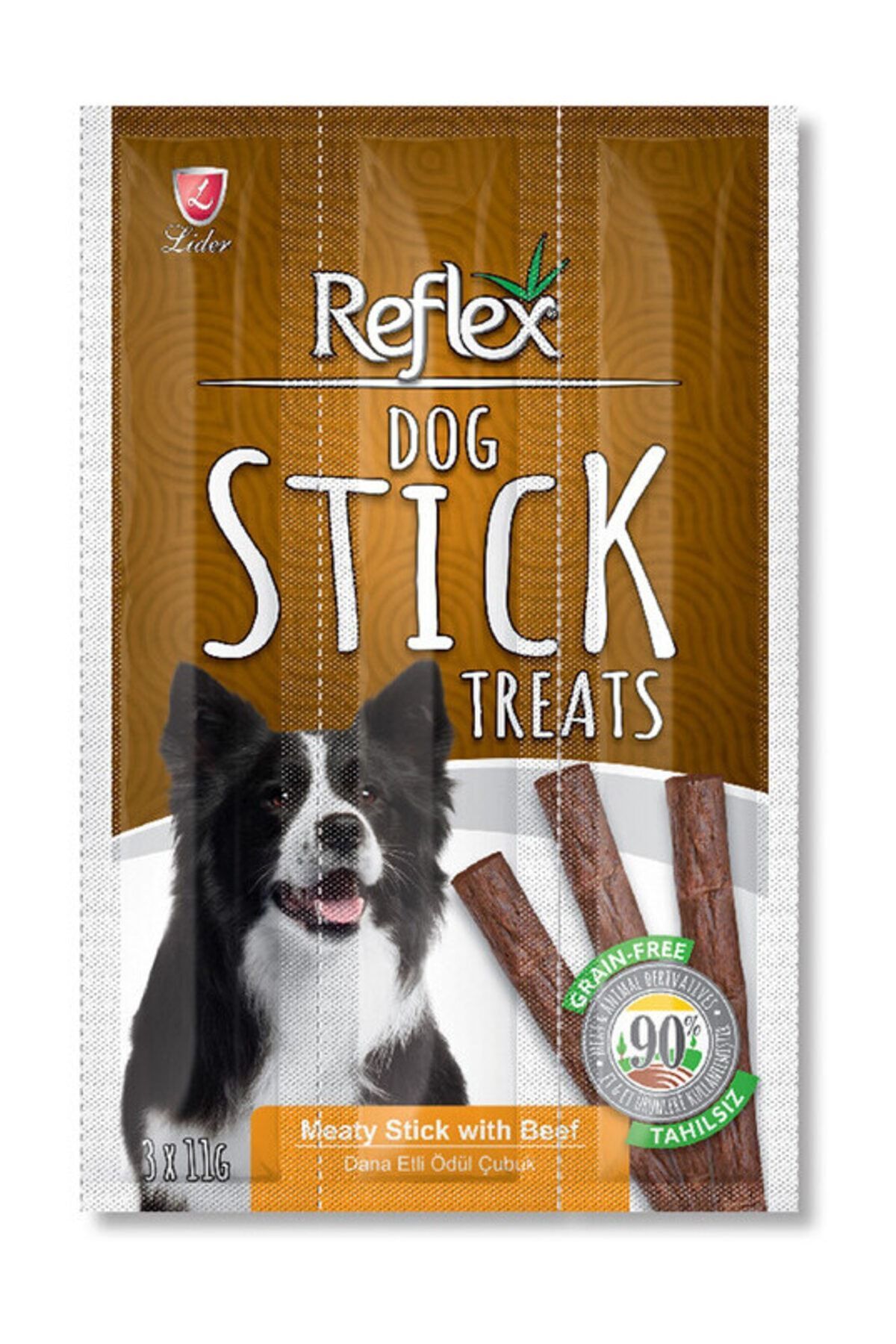Dog Tahılsız Stick Beef Biftekli Köpek Ödül Çubuğu 3x11 gr