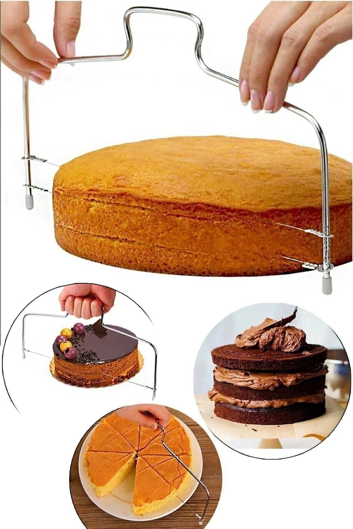 Çift Telli Pasta Kek Pandispanya Kesme Testeresi