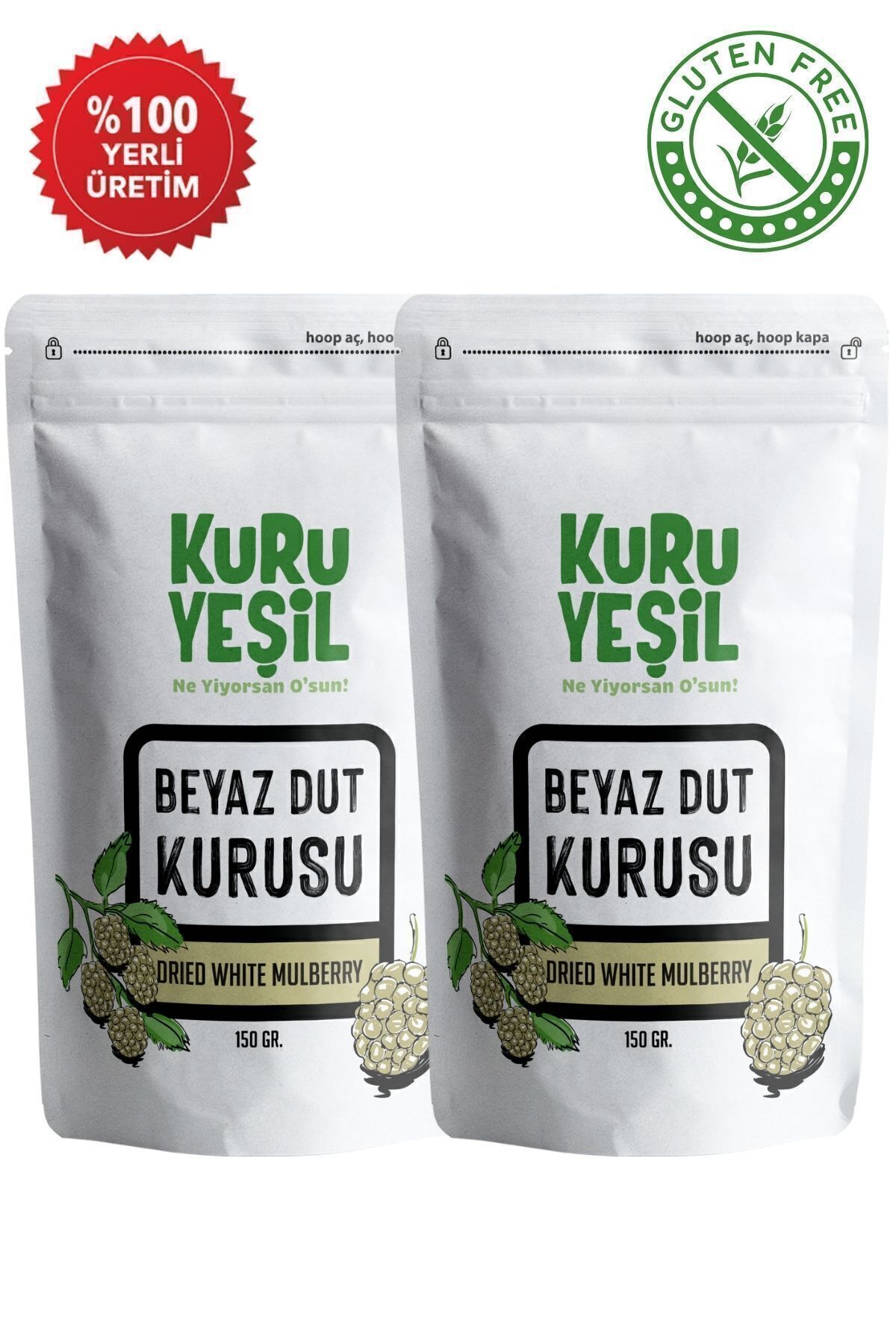 Dut Kurusu - Kuru Dut - Beyaz Dut Kurusu - Kuru Meyve - 300 Gr