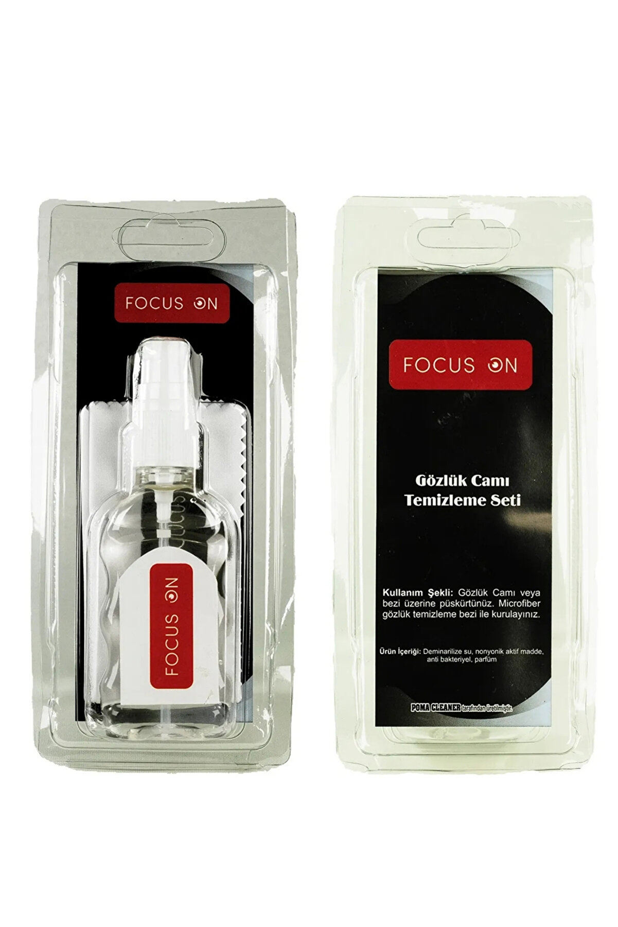 Gözlük Temizleme Seti (Dezenfektan Sprey Mikrofiber Bez)