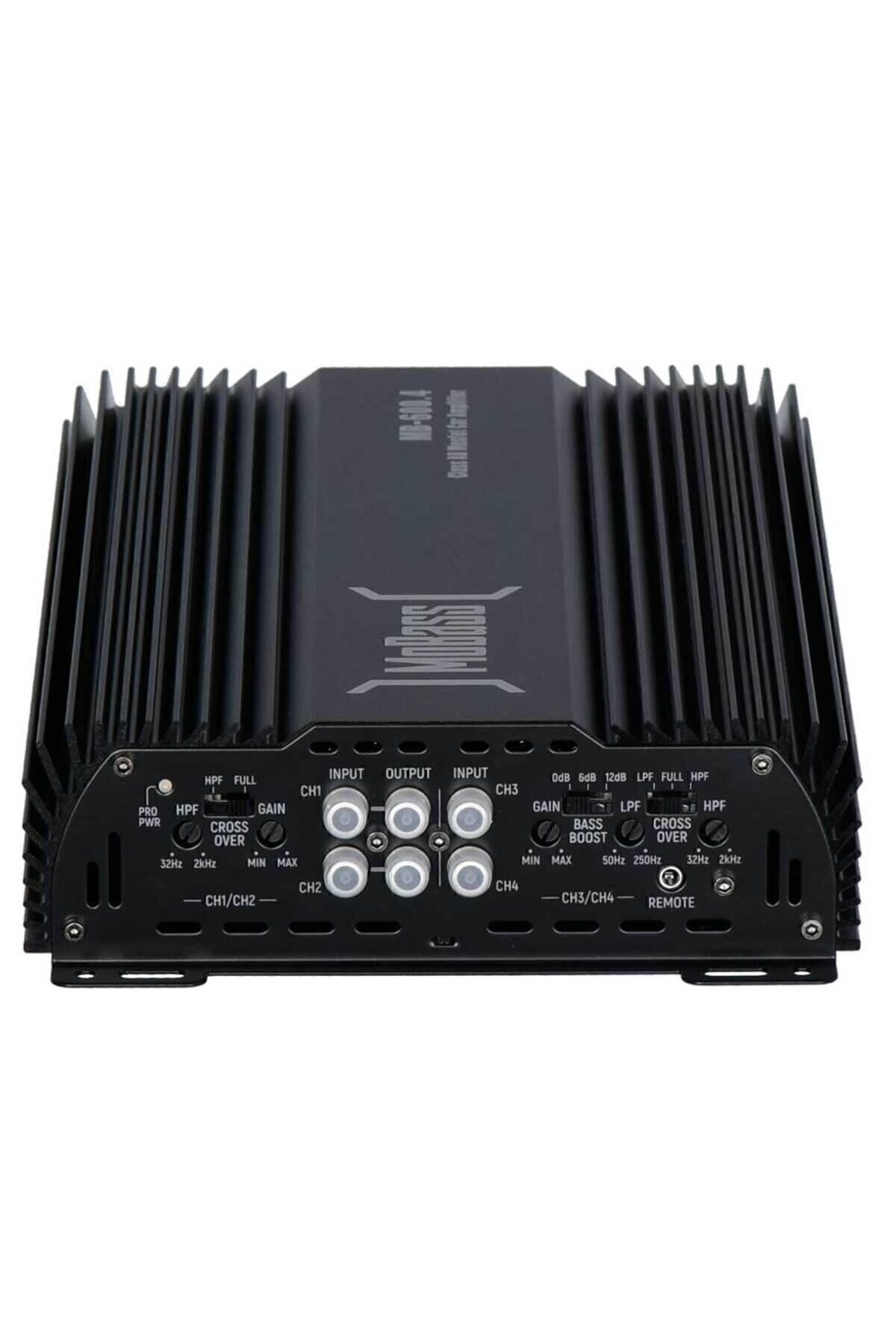 Oto Anfi 4000watt 4 Kanal Bass Kontrollü Mb-800.4