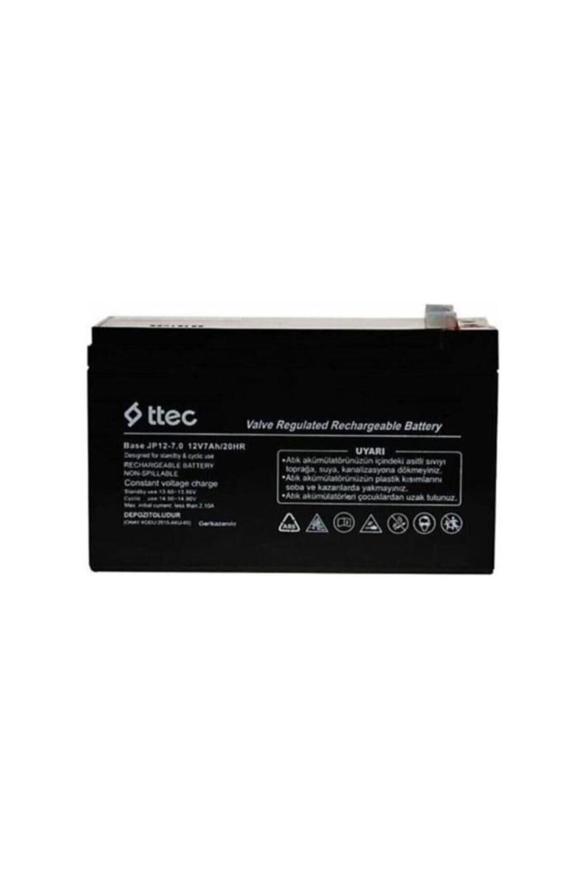Ttec Base 12v 7ah Bakımsız Kuru Akü (03/2023 ÜRETİM) - 2