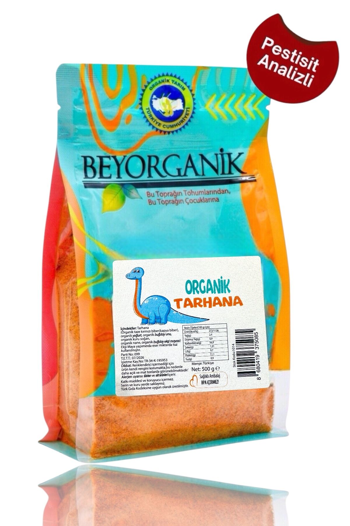 Organik Bebek Tarhanası 500gr (PESTİSİT VE AFLATOKSİN ANALİZLİ)