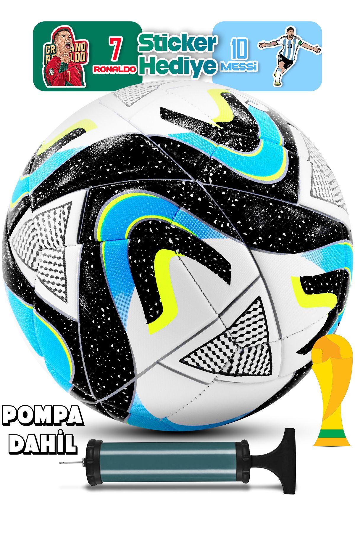 Orijinal Futbol Topu Wind Şişirme Pompalı Sert Zemin Halı Saha Futbol Topu Kırmızı Hibrit No:5.