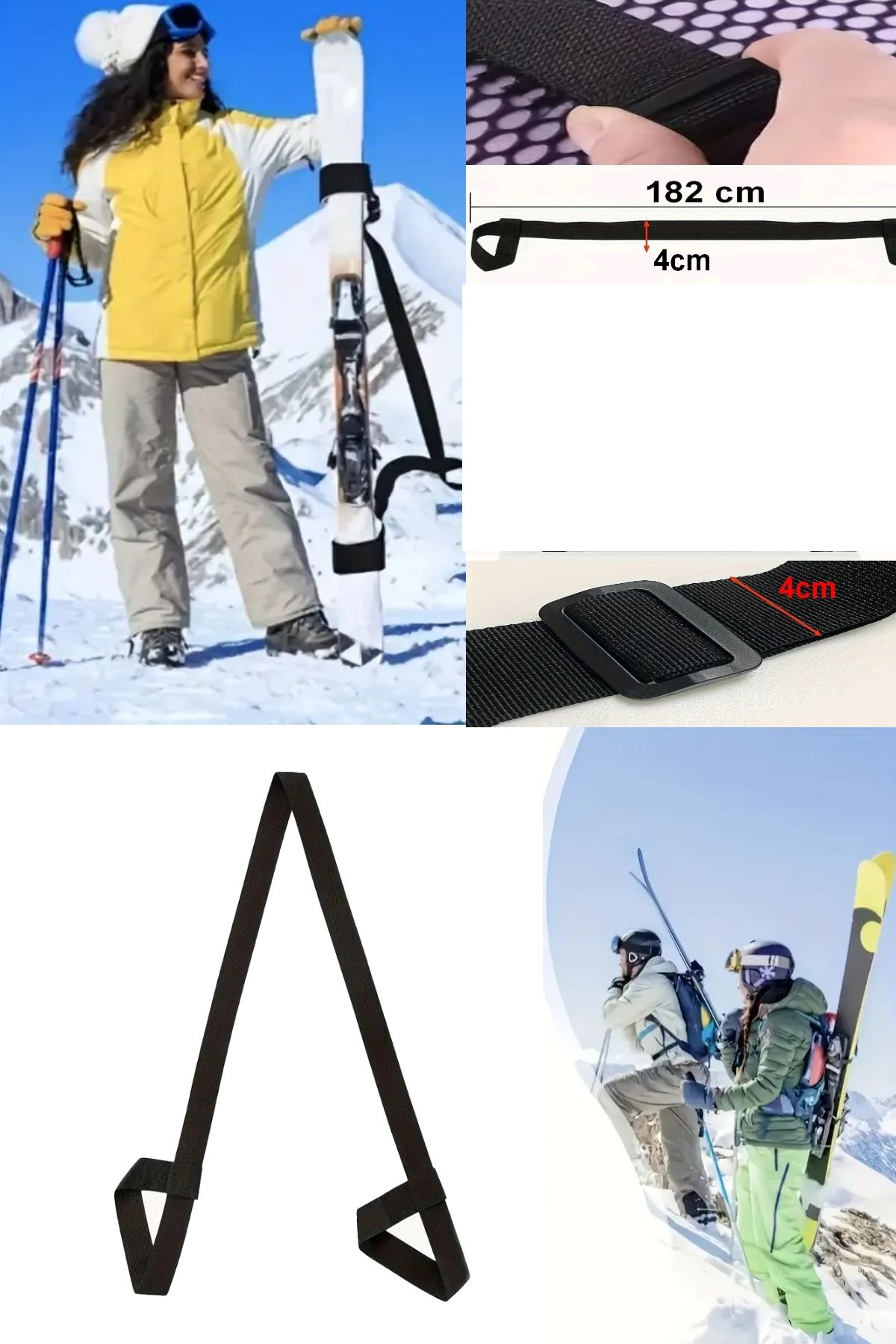 kayak snowboard pratik taşıma askısı