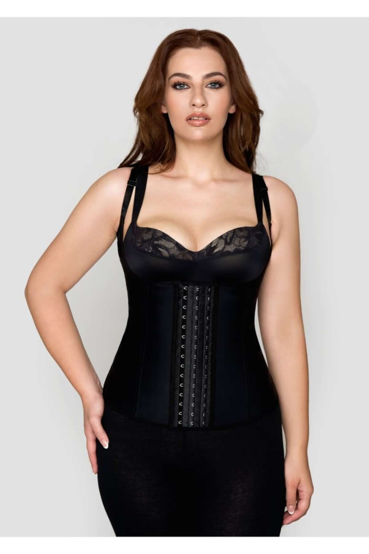 Trigoso Model Kum Saati Görünüm Etkili Askılı Latex Siyah Renk